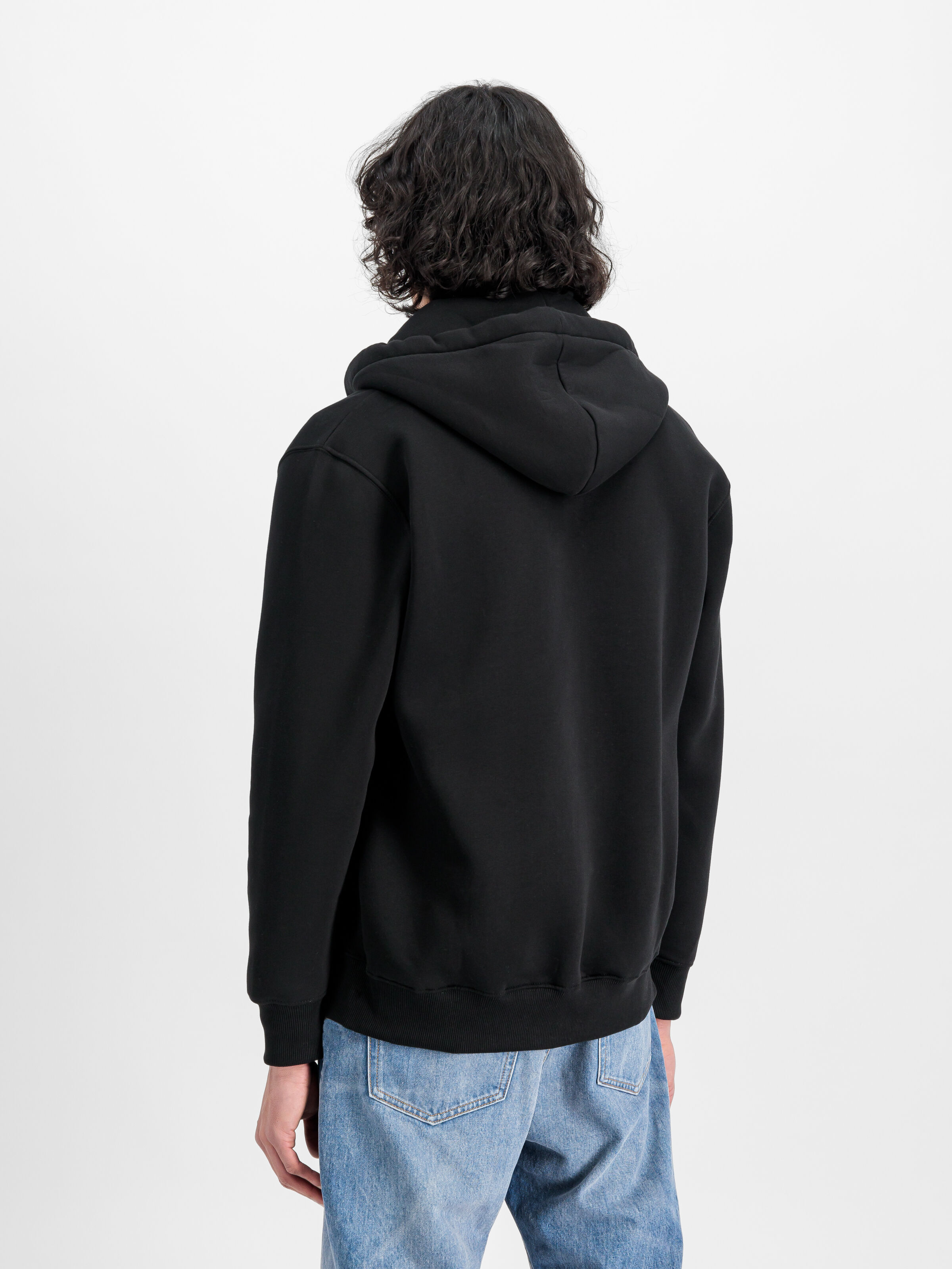 Basic Big Logo Zip Hoodie black 178325_03_2_model_00004_128198