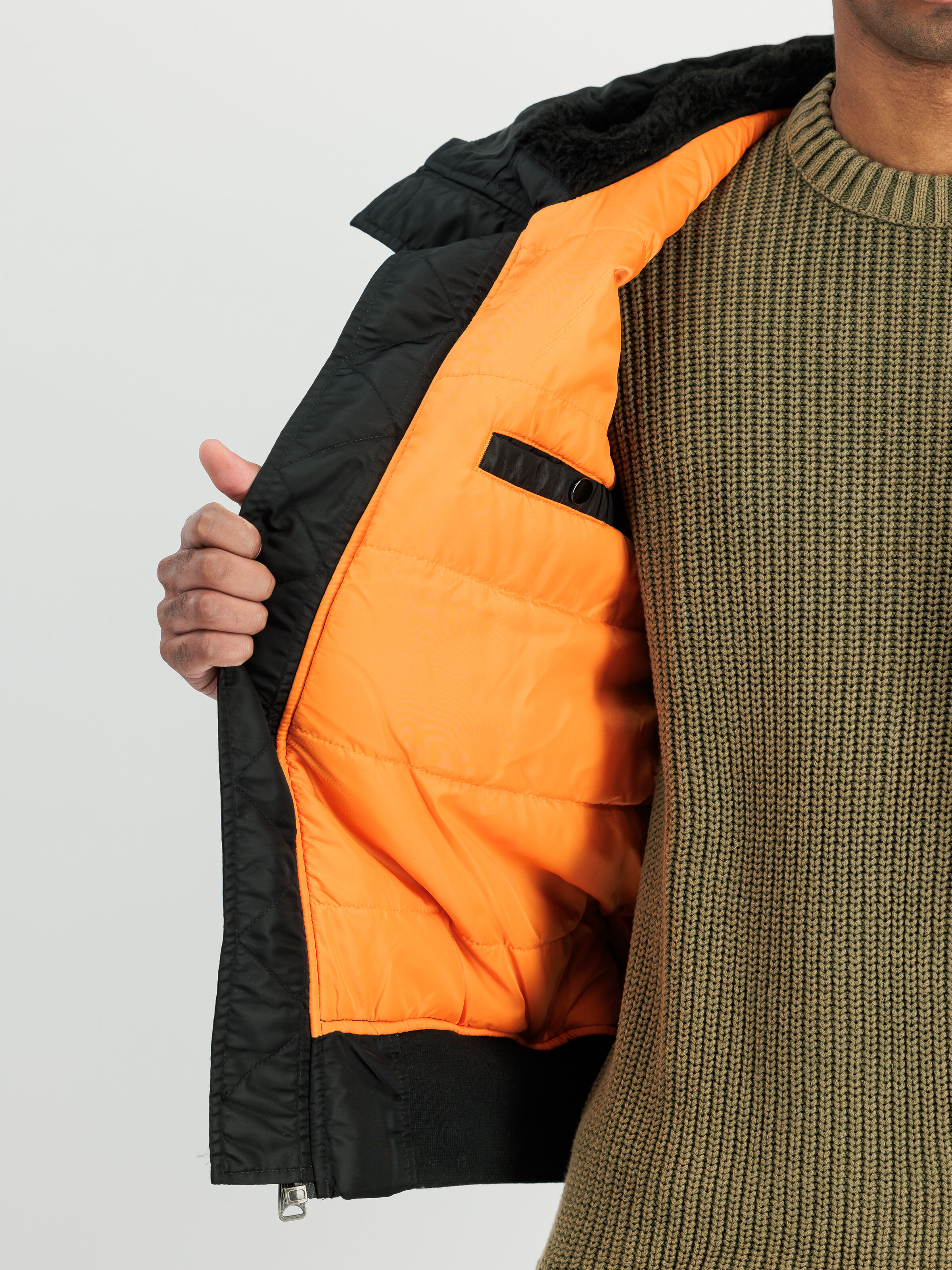 MA-1 Hooded Bomber Jacket black 158104_03_3_detail_00001_131201