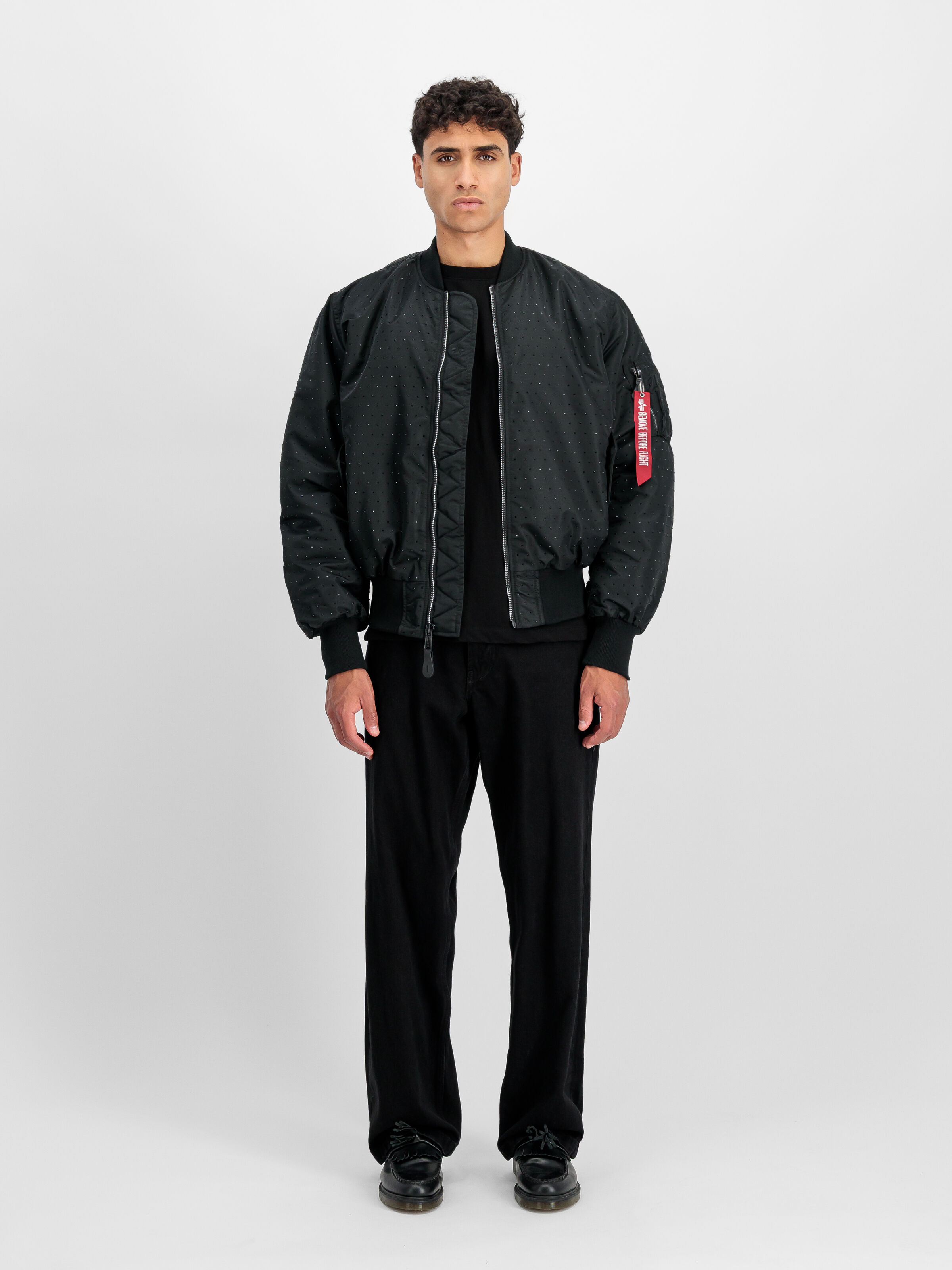 MA-1 Crystal Unisex Bomber Jacket black 258126_03_2_model_00001_195982