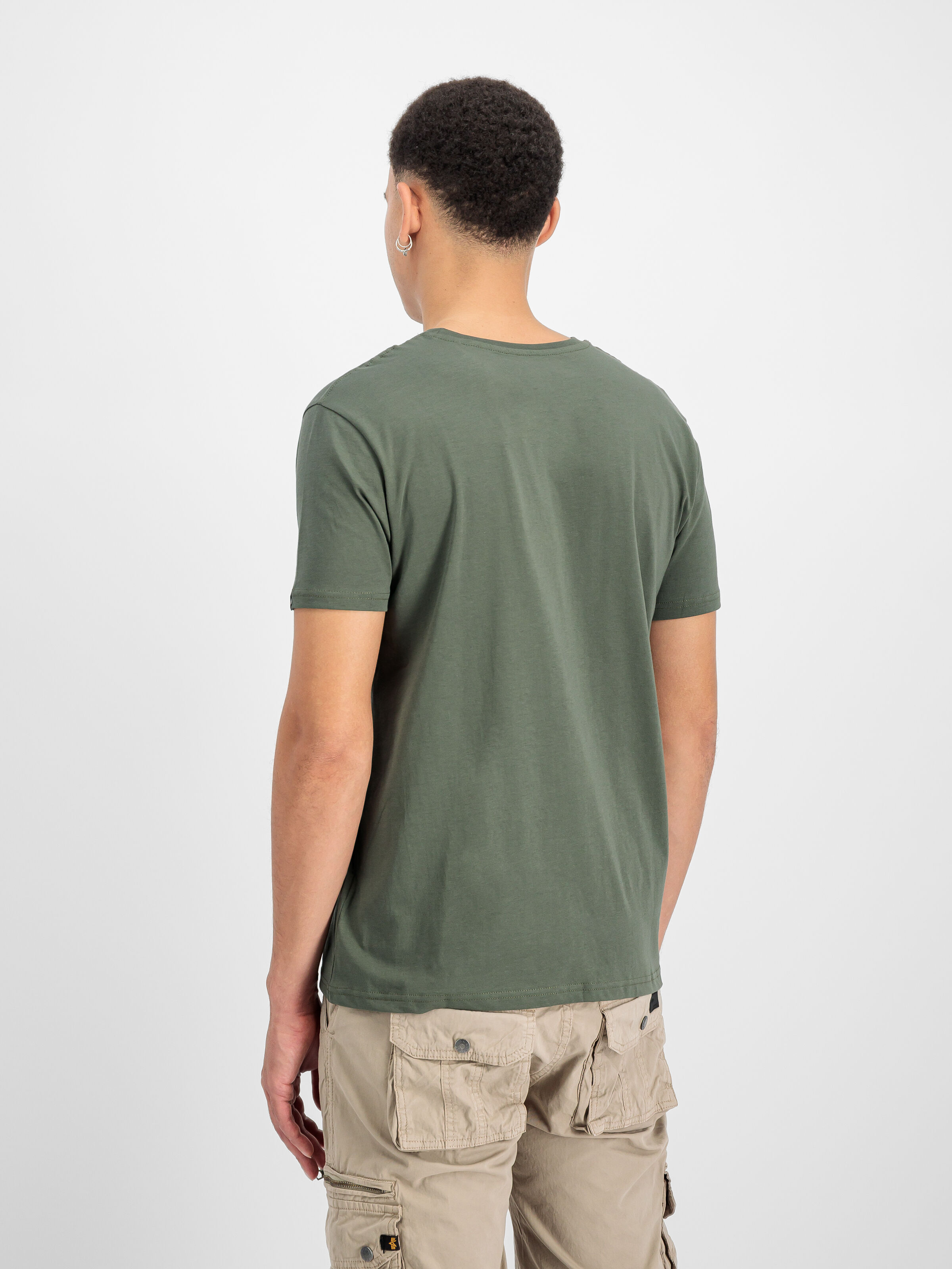 Basic Big Logo Rubber T-Shirt dark olive 100501RB_142_2_model_00003_185345