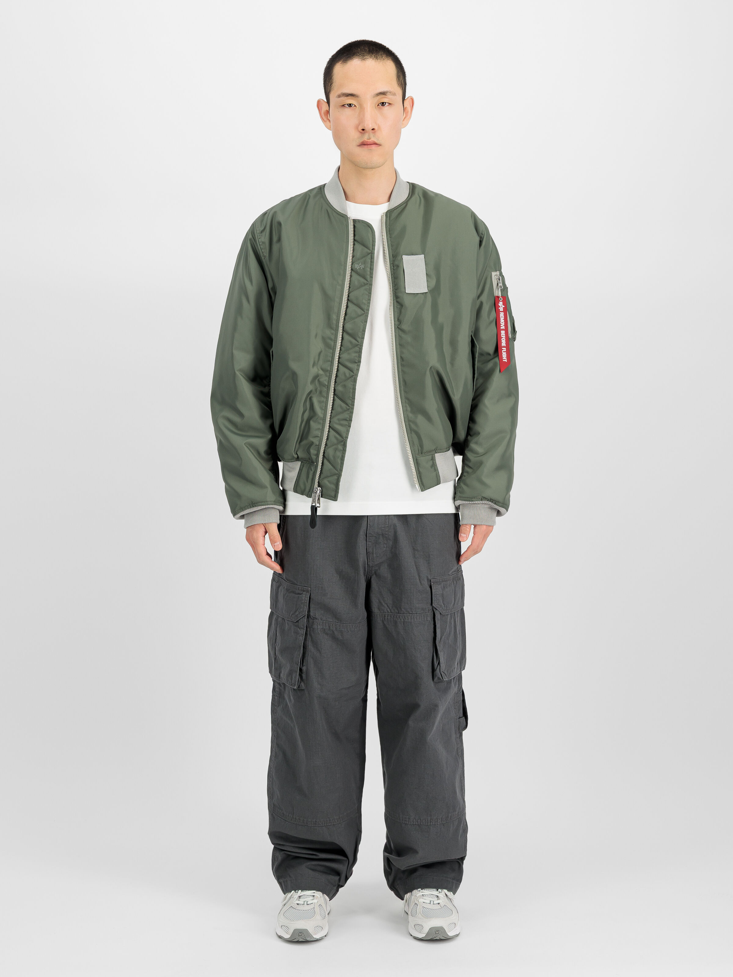 MA-1 USAF Vintage Loose Bomber Jacket vintage green 268103_432_2_model_00001_244298