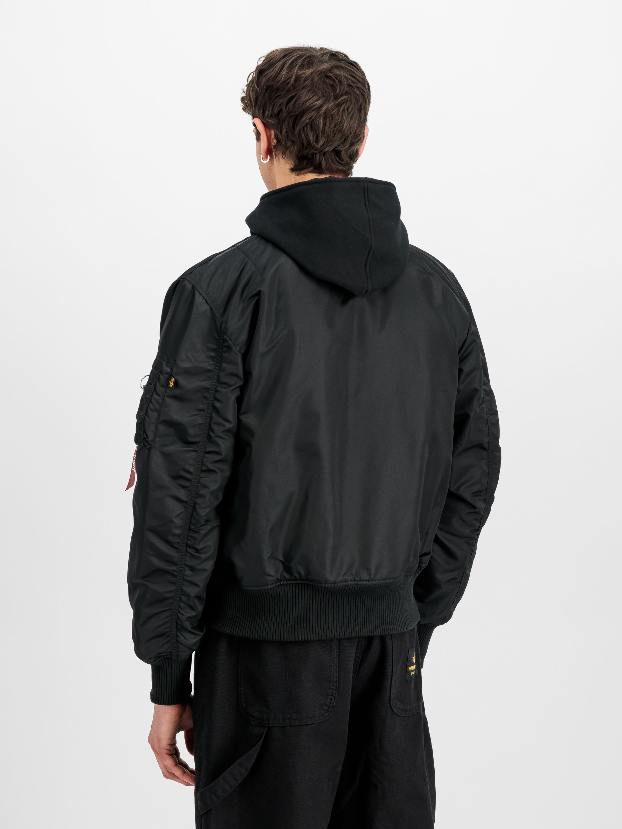 MA-1 D-Tec Sleeve Embroidery Bomber Jacket black/reflective 133104_285_2_model_00003_190160