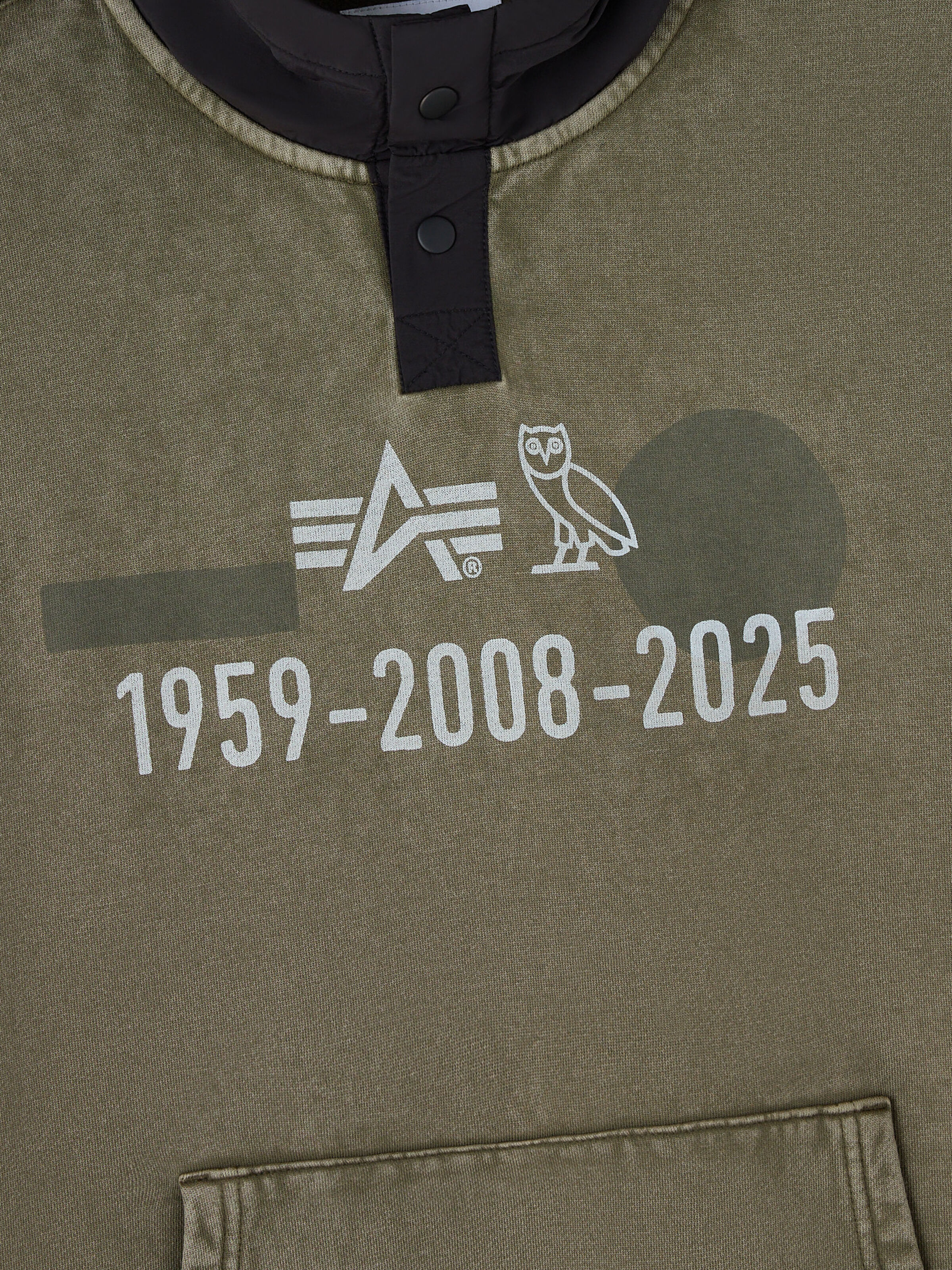 ALPHA x OVO Garment Dye Hoodie olive 258014_11_3_detail_00001_195877