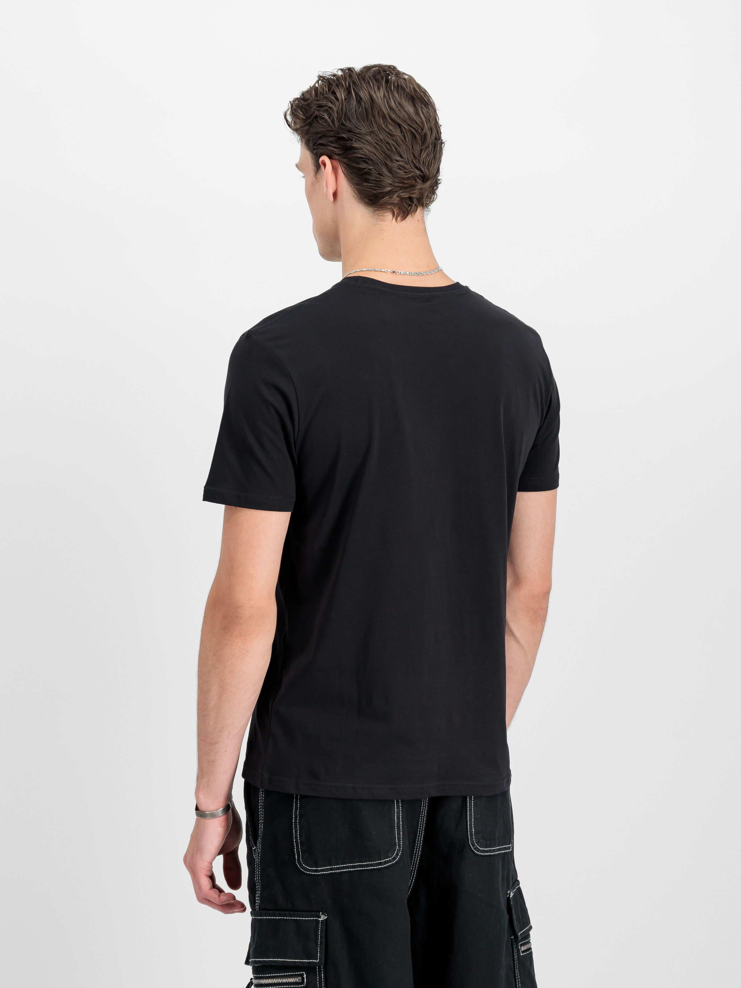 Basic Small Logo T-Shirt black/neon orange 188505_477_2_model_00003_189926