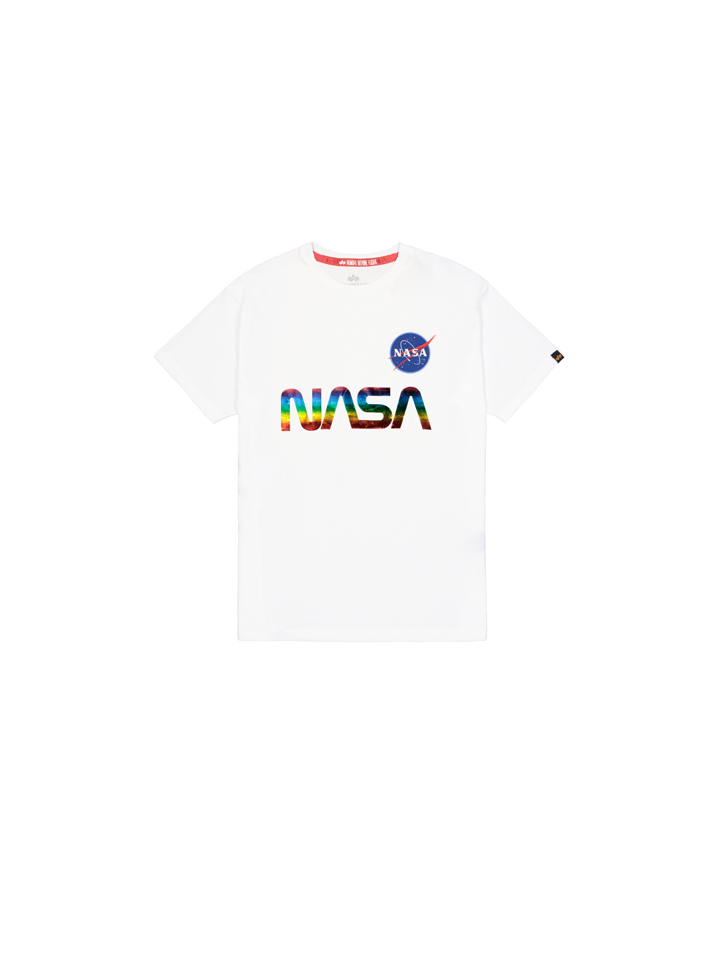 NASA Reflective Metal T-Shirt white/metal red 178501M_690_1_flatlay_00001_223340.png