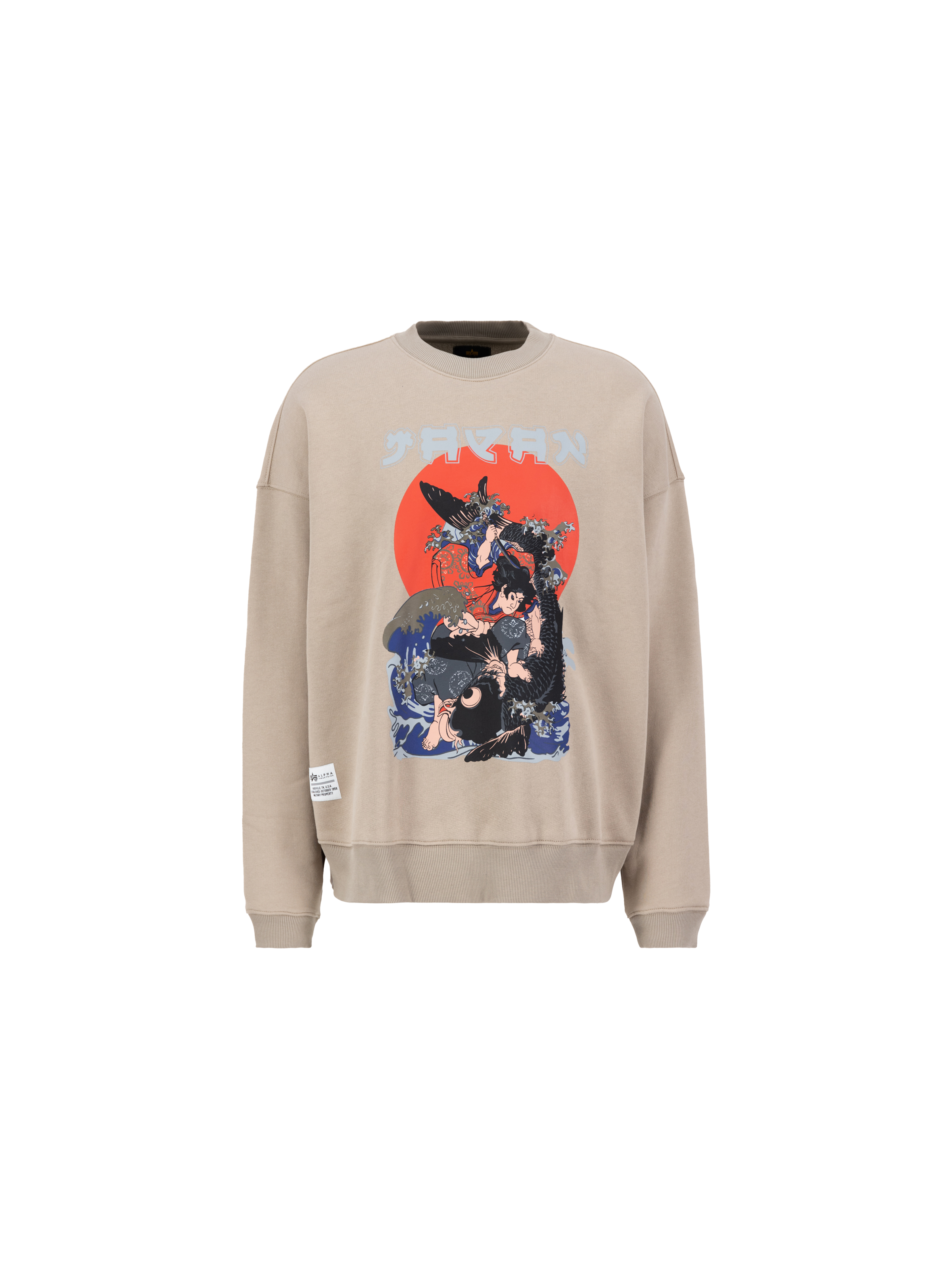 Japan Warrior Sweatshirt vintage sand 146300_679_1_flatlay_00001_193607.png