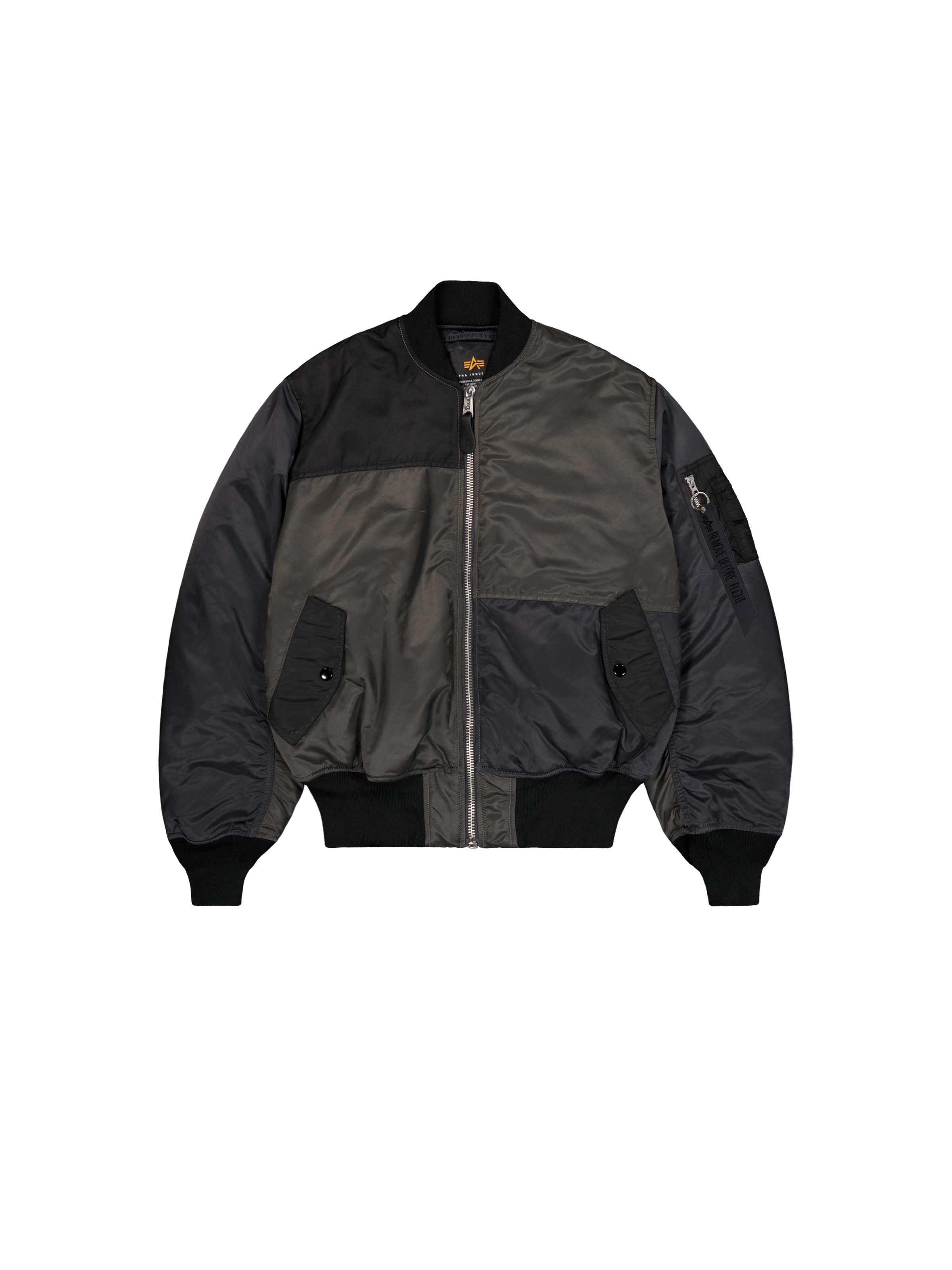 MA-1 Tricolor Bomber Jacket black 268139_03_1_flatlay_00001_227685.png