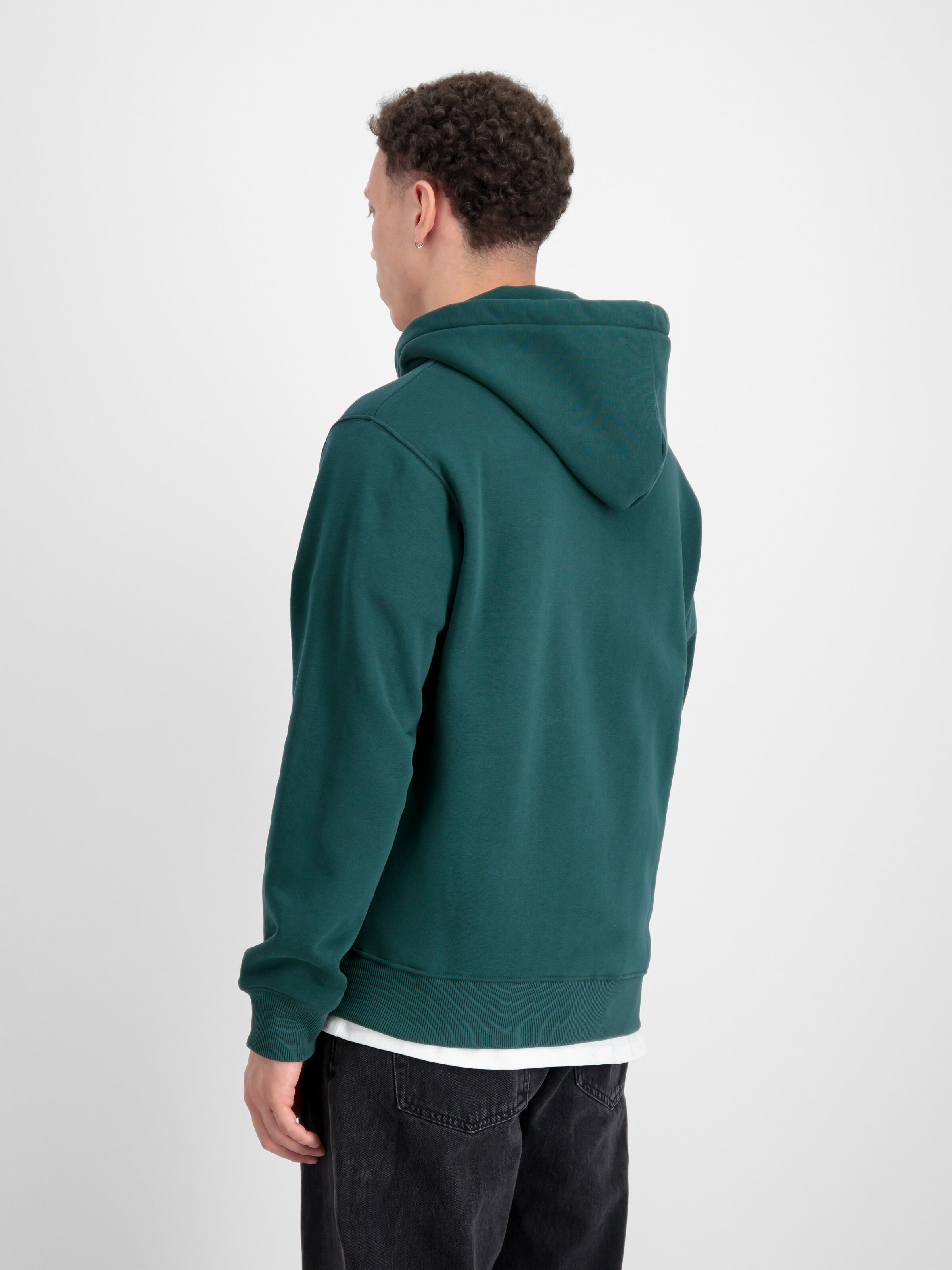 Basic Small Logo Zip Hoodie Force Green 118342_720_2_model_00004_97249