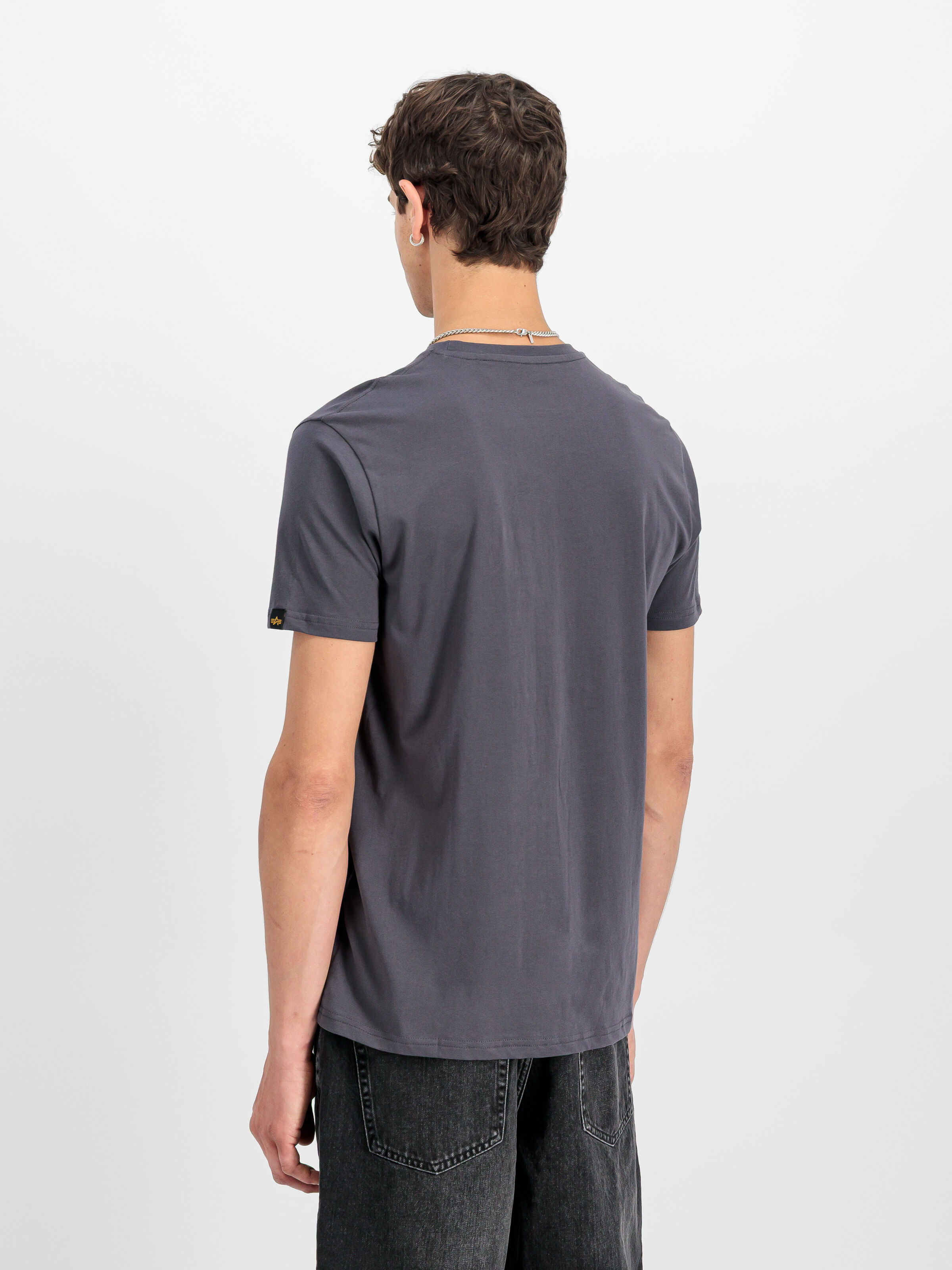 Basic Big Logo Rubber T-Shirt vintage grey 100501RB_684_2_model_00003_191863