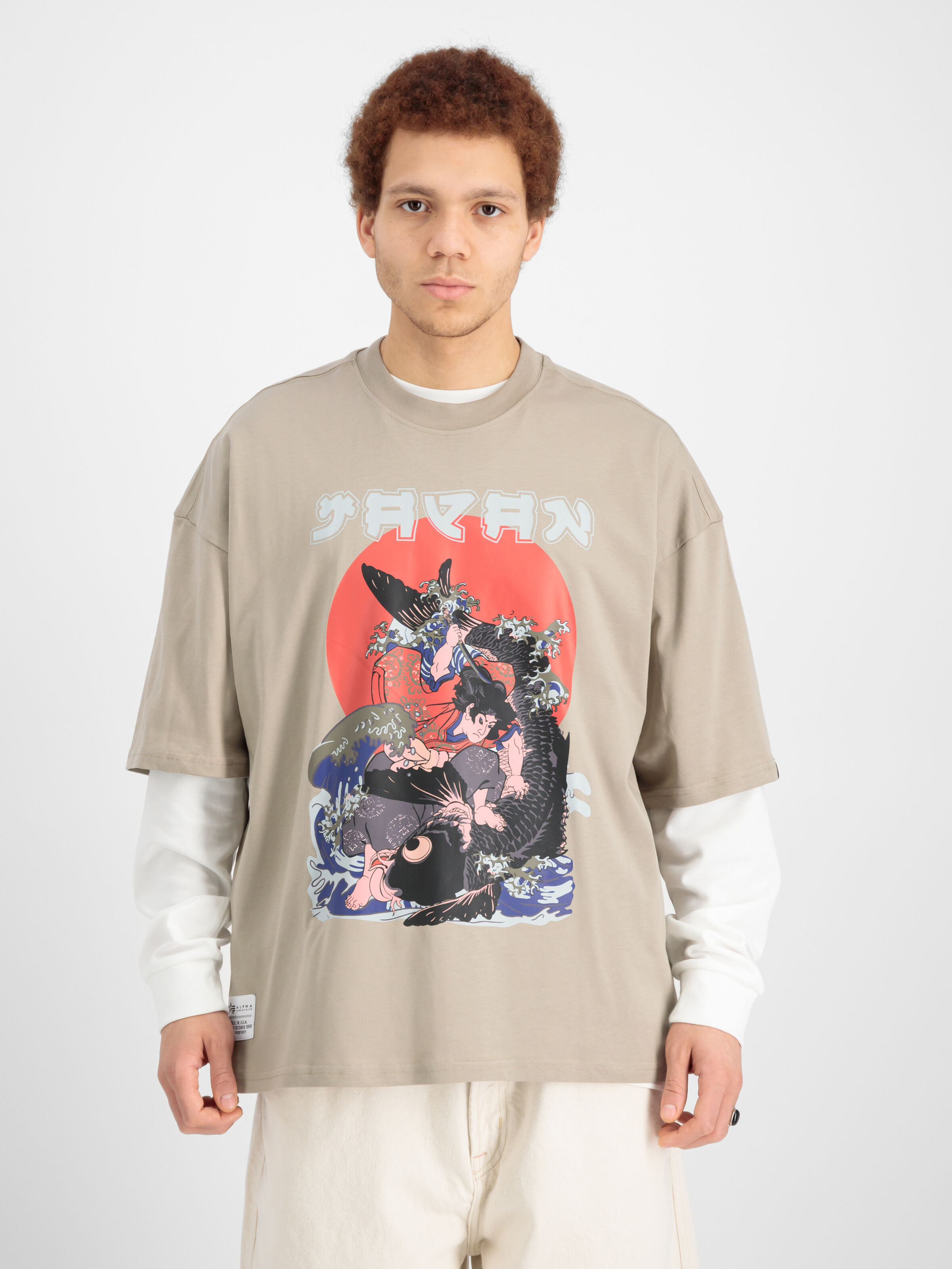 Japan Warrior T-Shirt vintage sand 146500_679_00007_181640