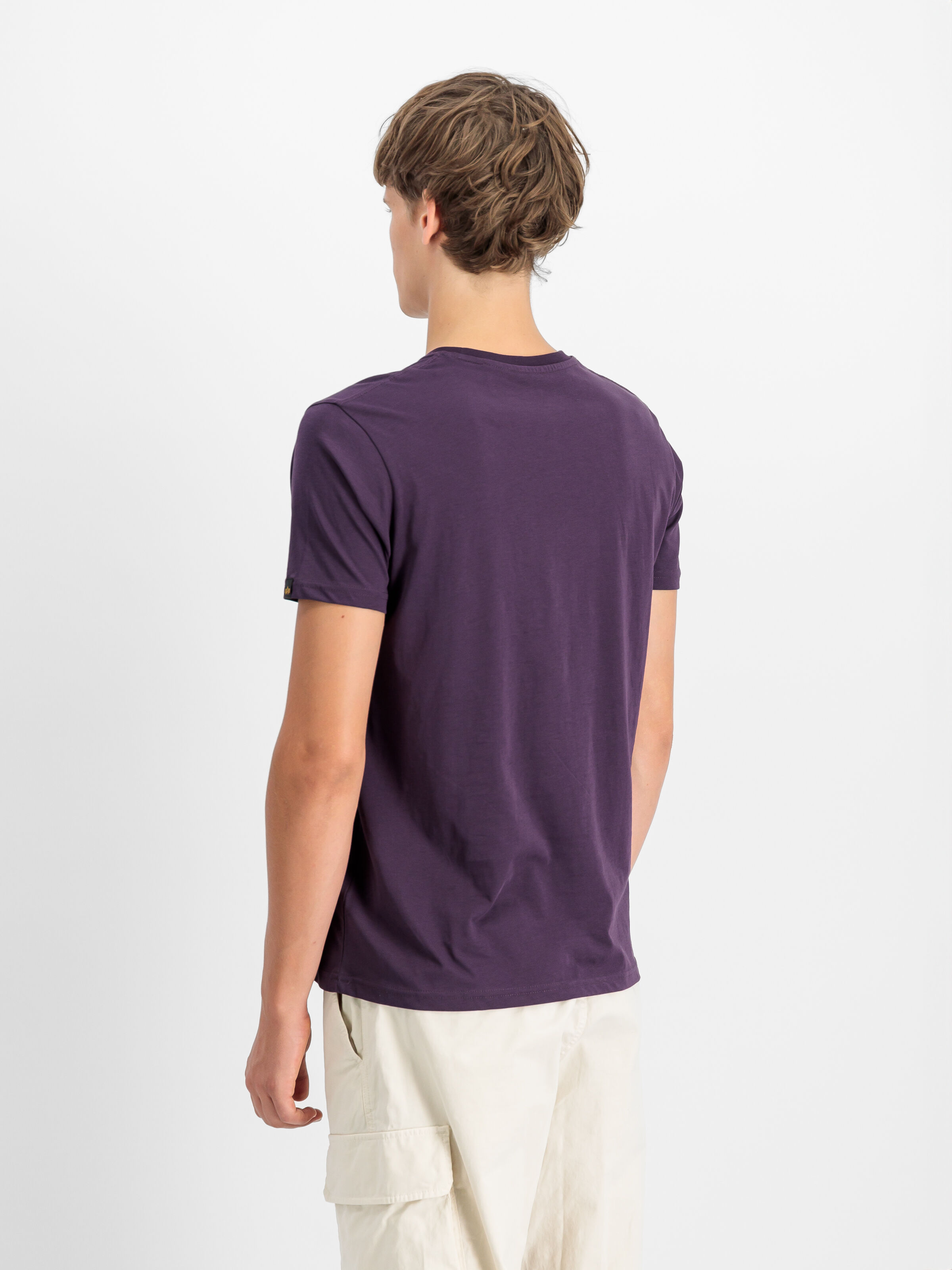 Basic Big Logo Rubber T-Shirt Plum 100501RB_719_2_model_00004_129261