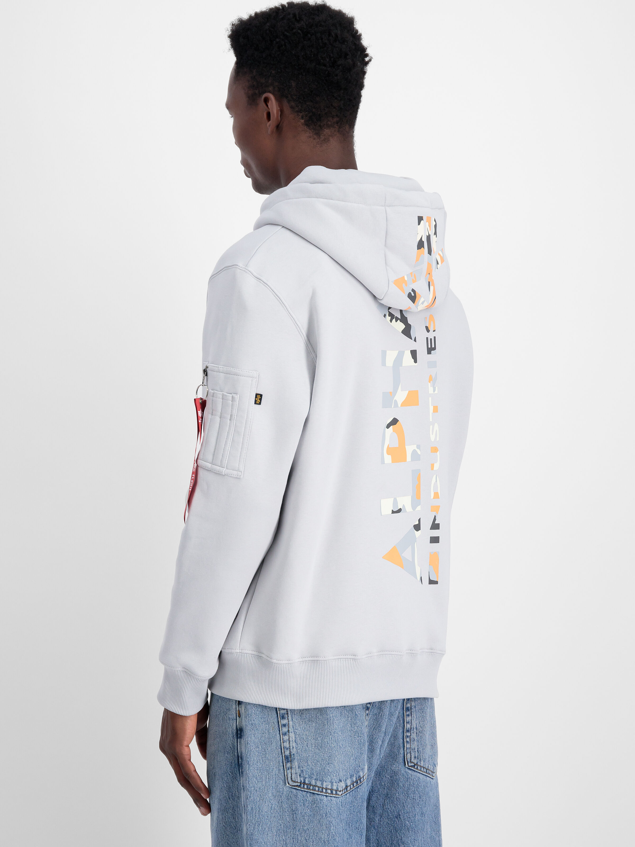 Backprint Camo Print Hoodie pastel grey 178318CP_666_2_model_00004_173525