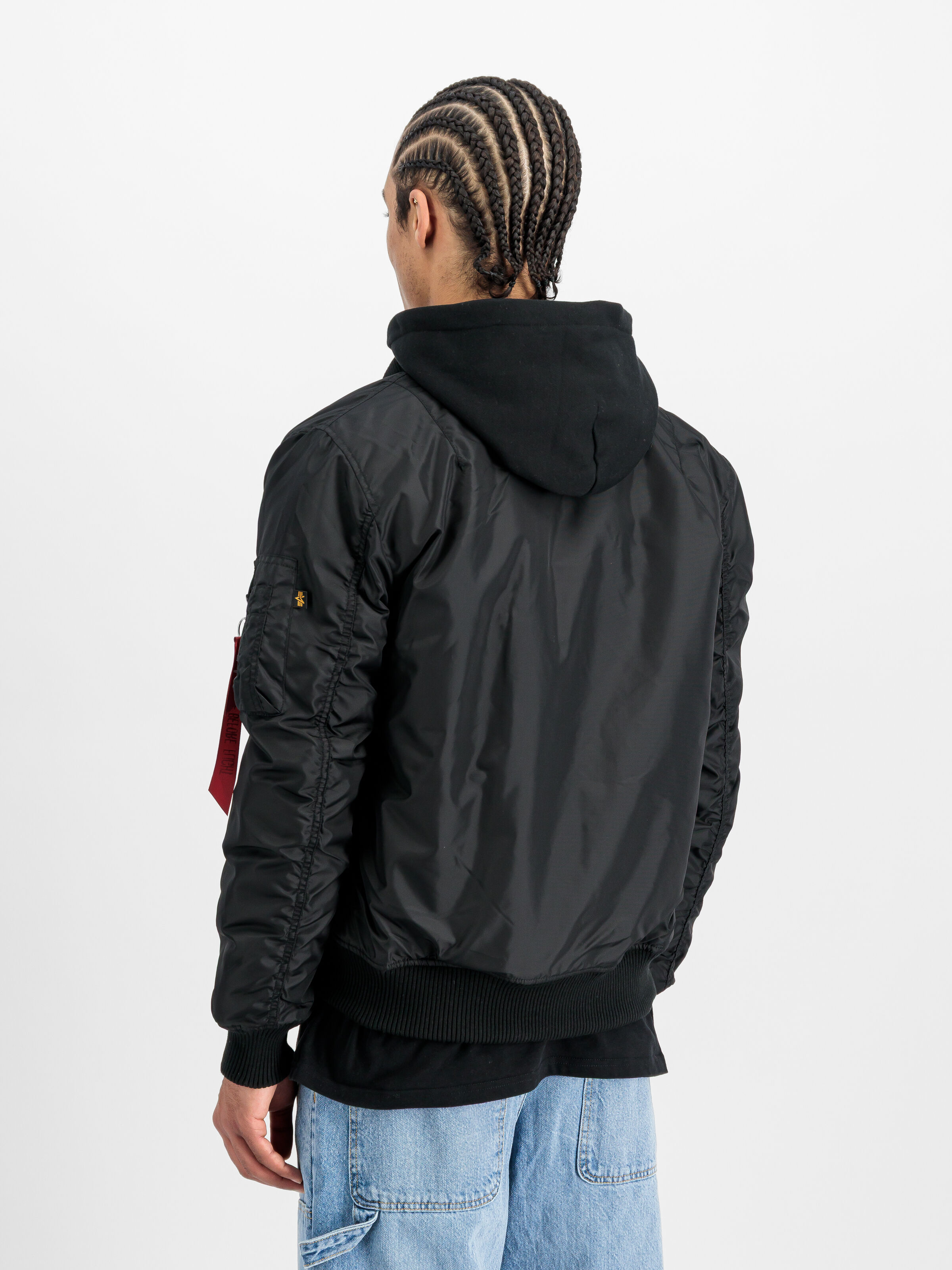 MA-1 TT Hood Two Tone Cold Weather Bomber Jacket black 258100_03_2_model_00003_161623