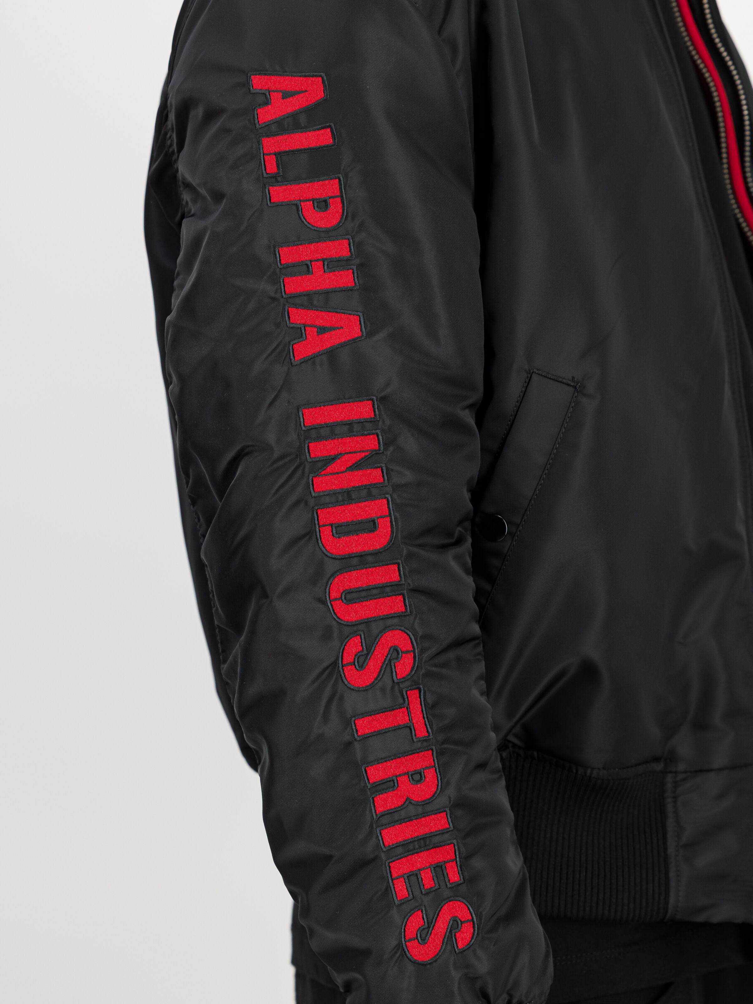MA-1 D-Tec Sleeve Embroidery Bomber Jacket | Alpha Industries