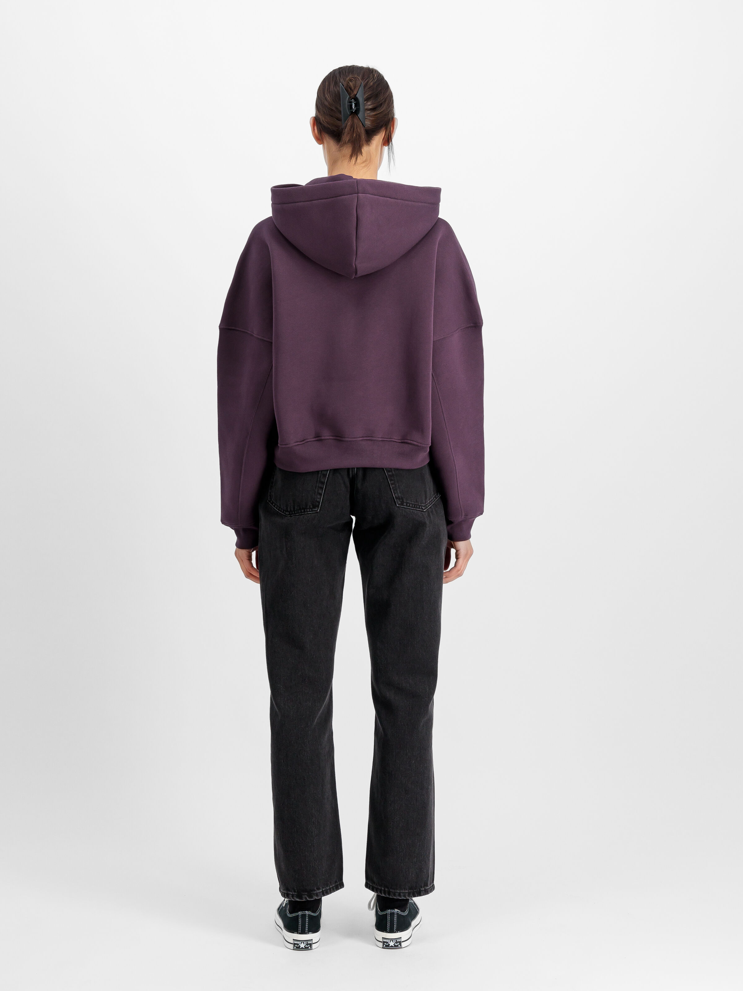 Logo Hoodie Women Plum 148040_719_2_model_00002_103856