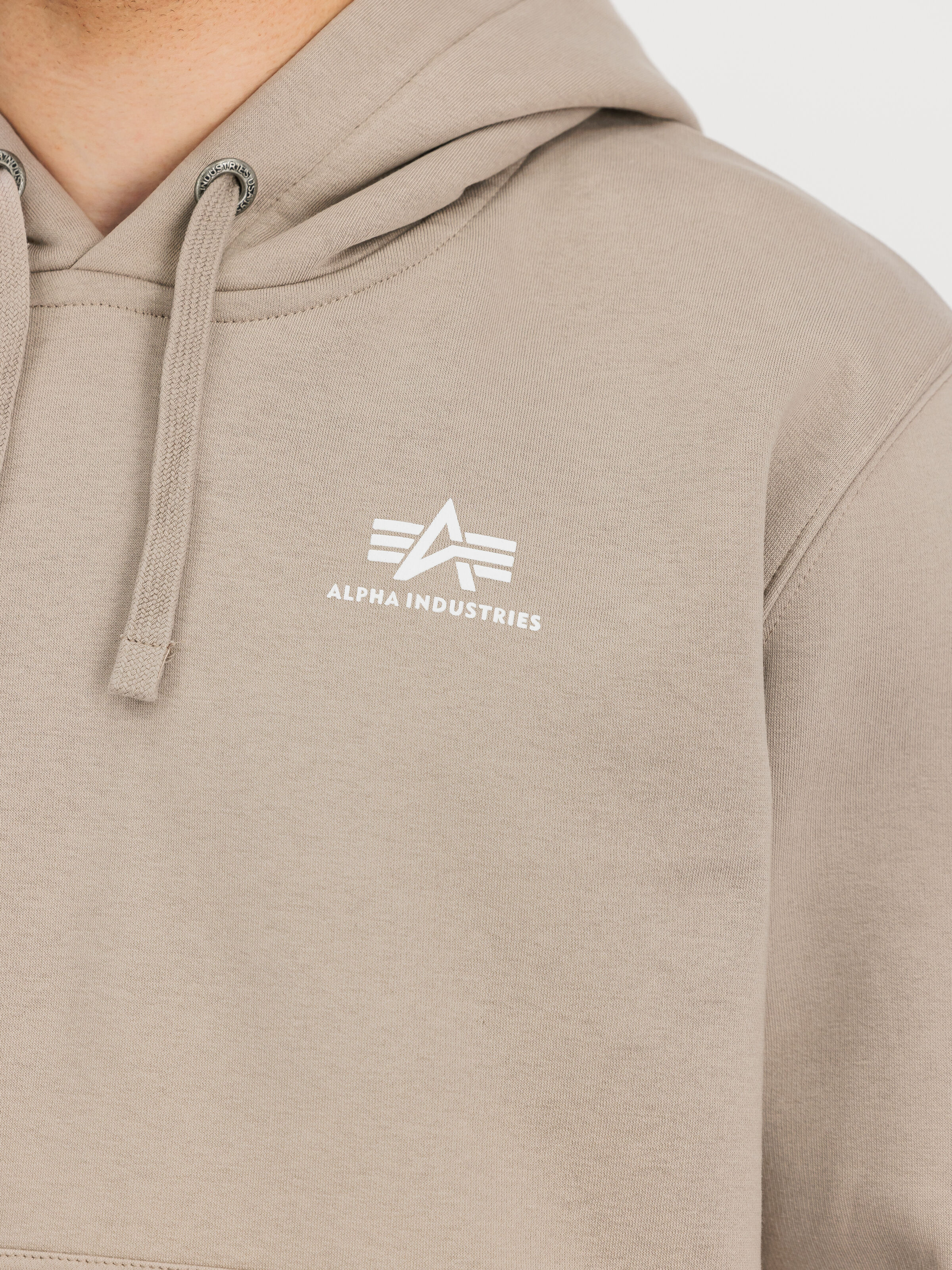 Basic Small Logo Hoodie vintage sand 196318_679_3_detail_00001_125391