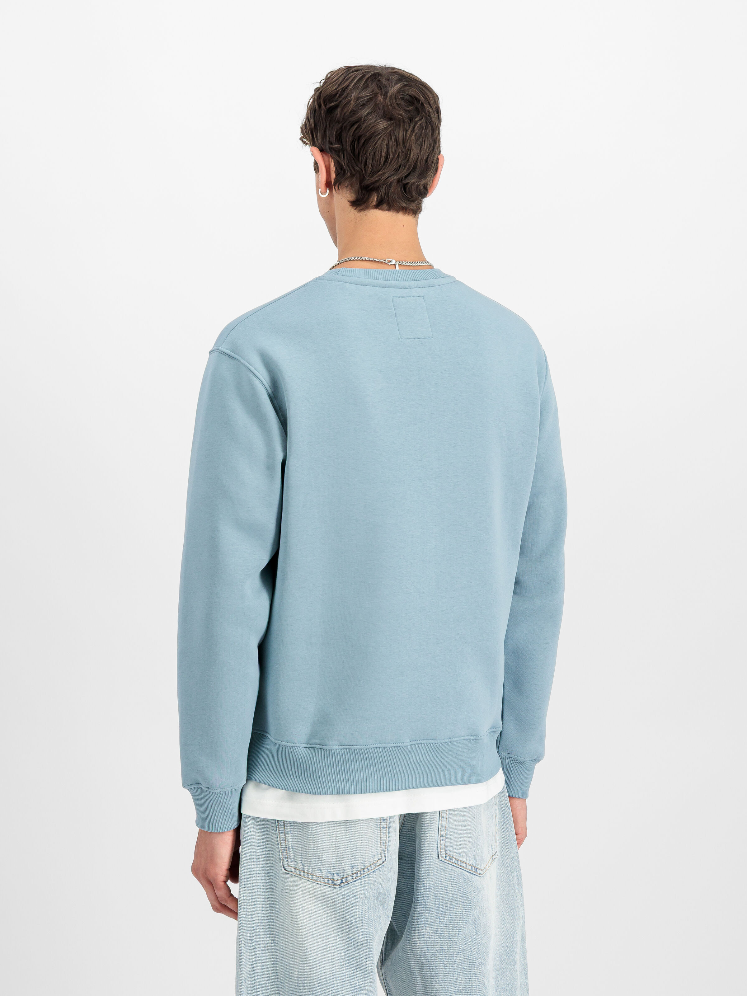 Basic Small Logo Sweatshirt greyblue 188307_134_2_model_00003_188877