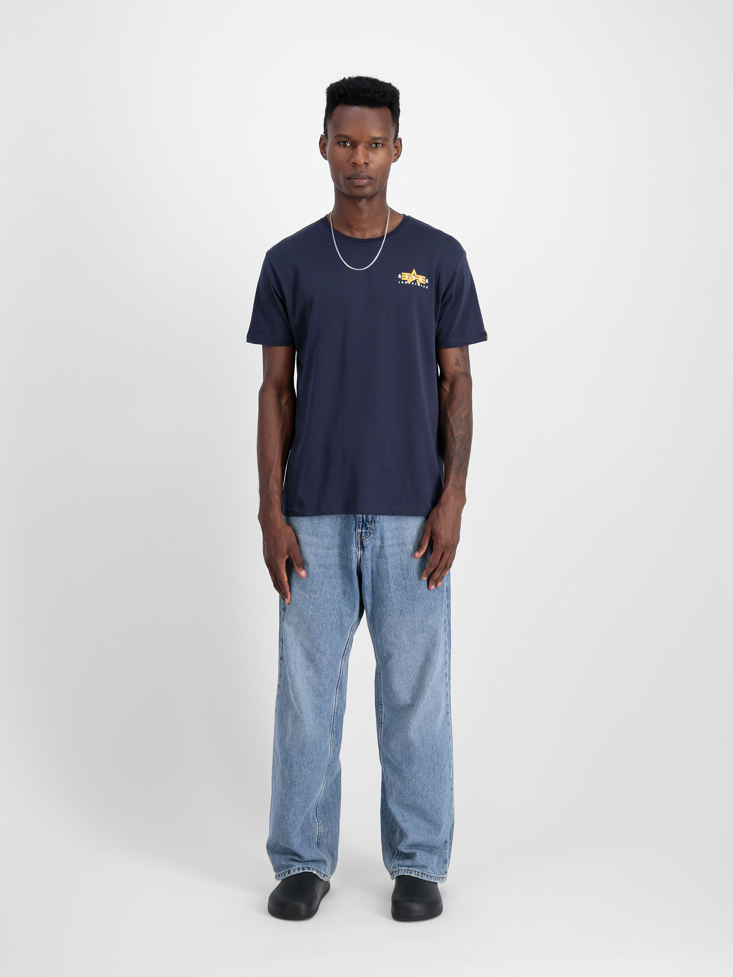 Puff Print Logo Backprint T-Shirt rep.blue 148521_07_2_model_00001_98133