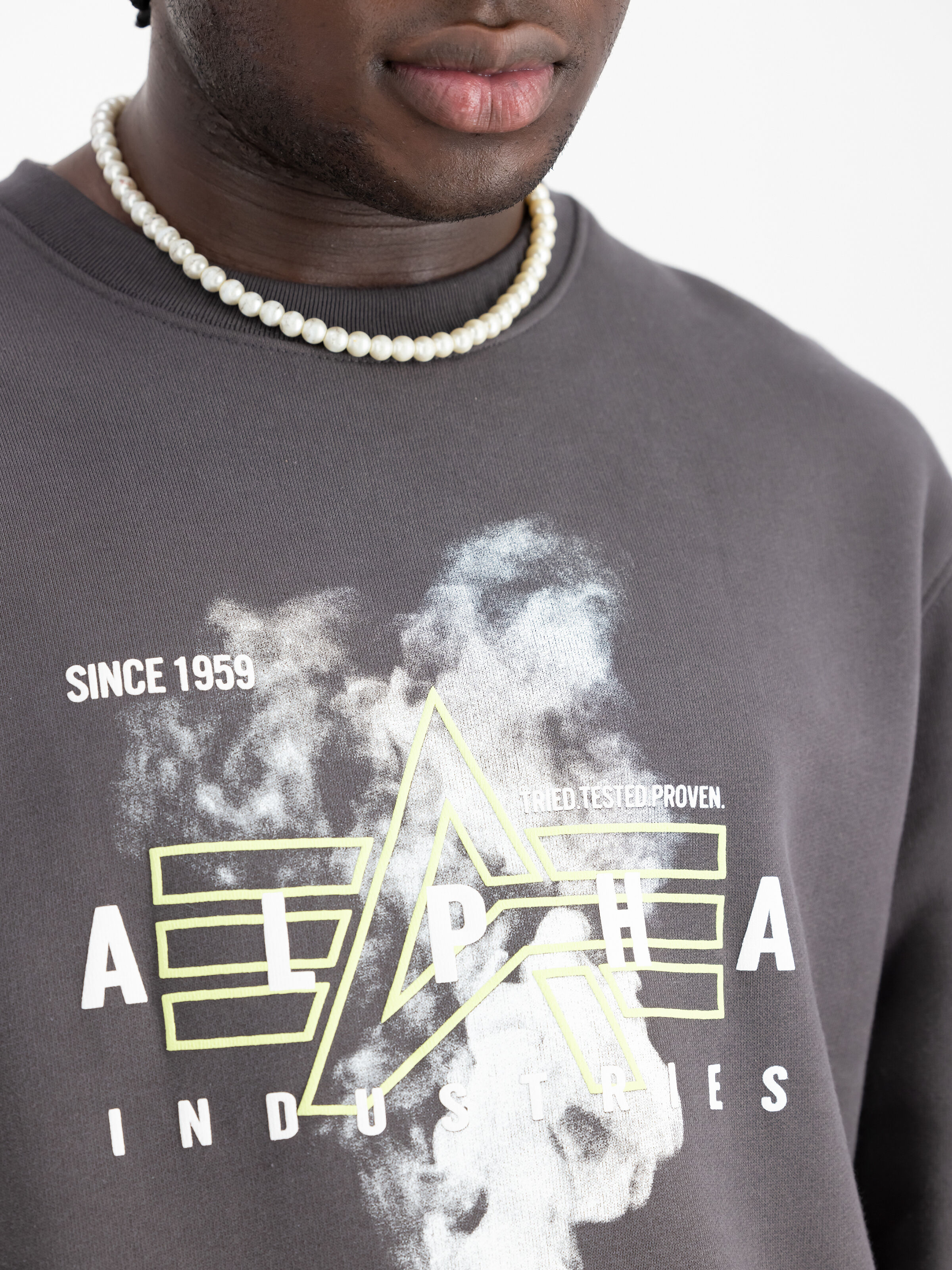 Smoke Logo Sweatshirt vintage grey 148308_684_3_detail_00001_98625