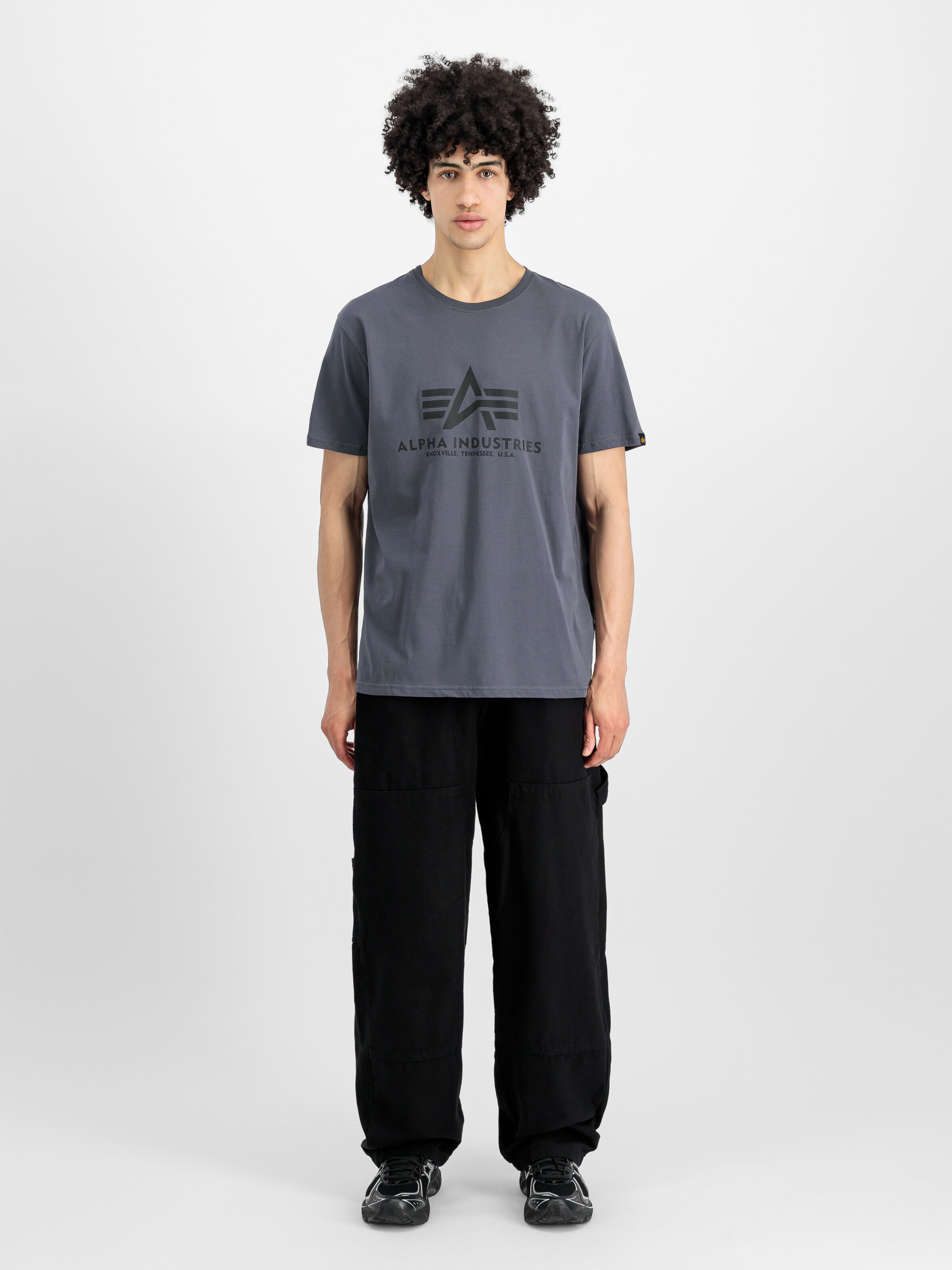 Basic Big Logo T-Shirt greyblack/black 100501_412_2_model_00001_156645