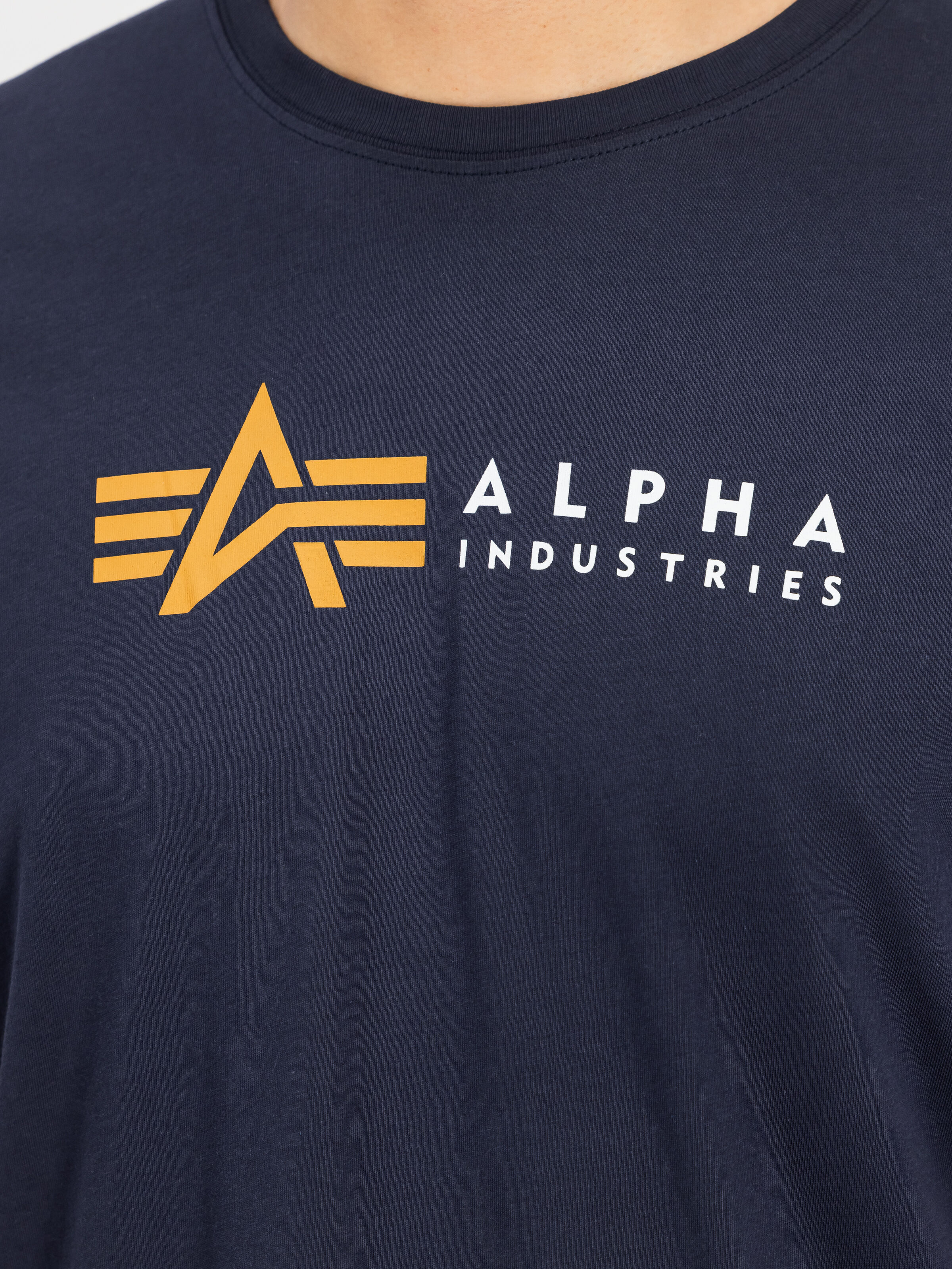 Alpha Label T-Shirt rep.blue 118502_07_3_detail_00001_185397
