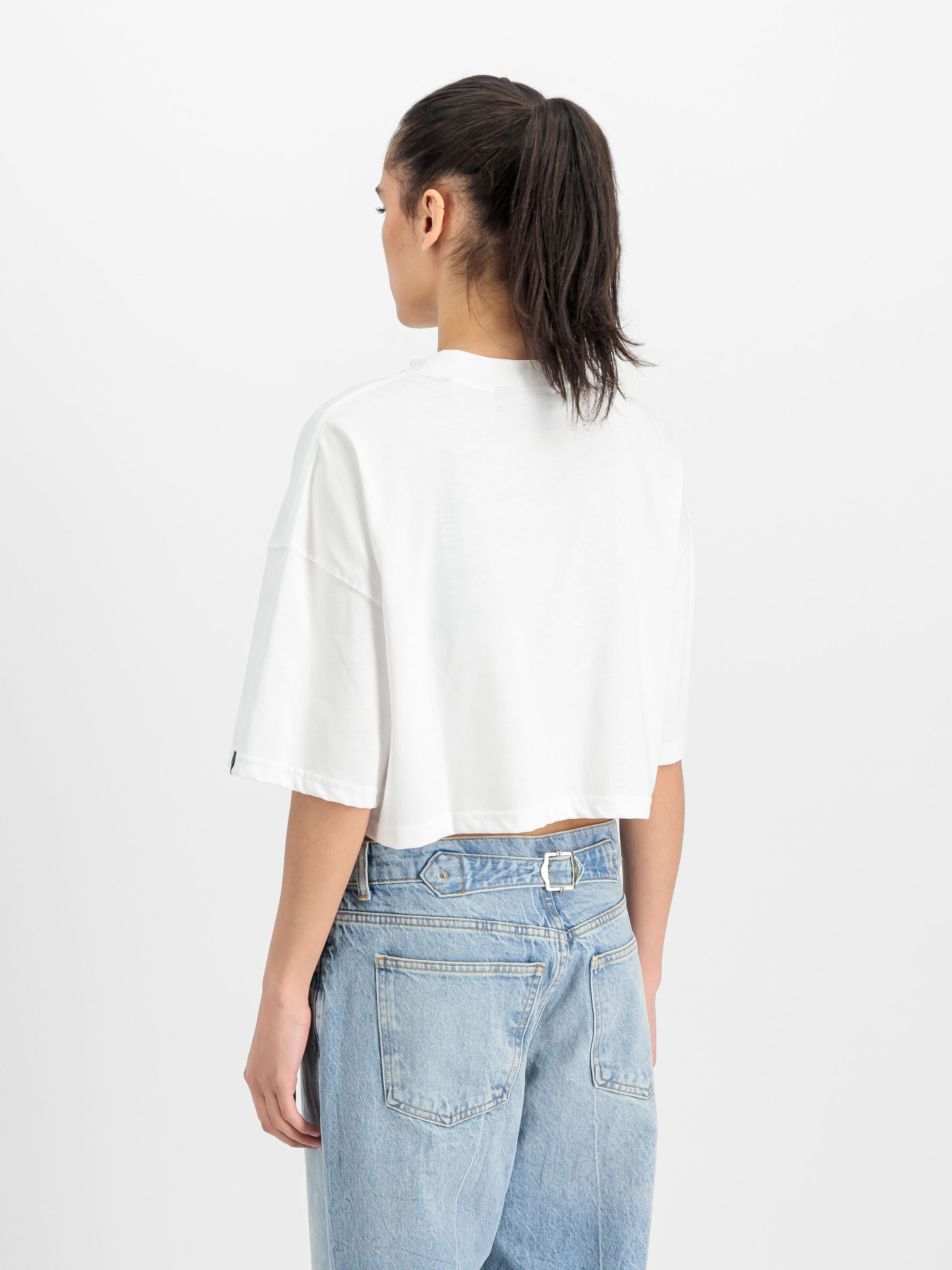 Studio Rainbow Cropped T-Shirt Women white 258064_09_2_model_00003_161316