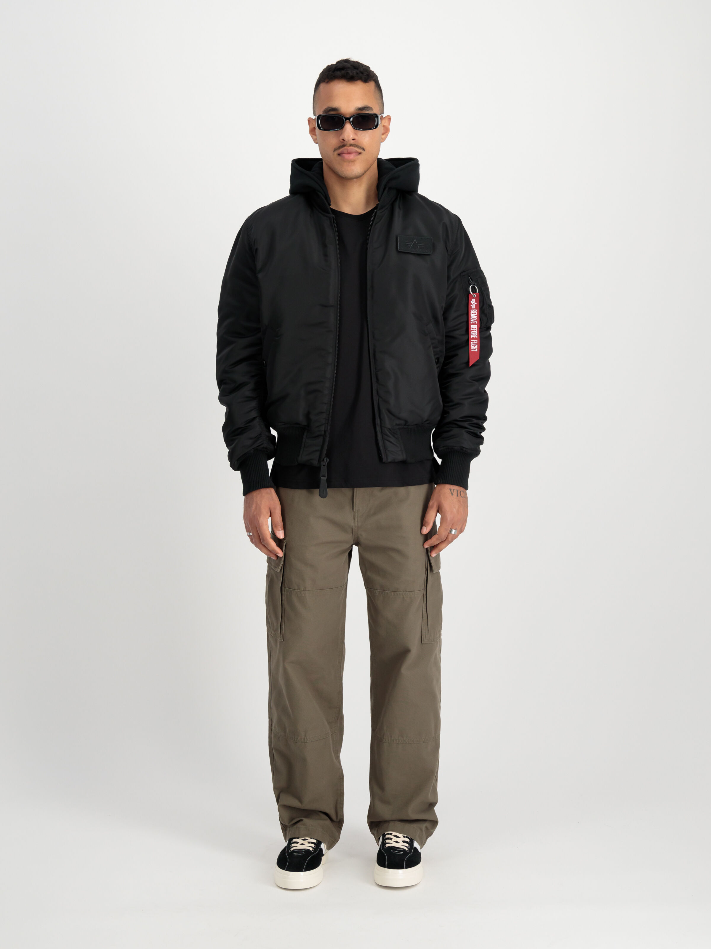 MA-1 Zip Hood Back Print Bomber Jacket black/rainbow reflective 128113_637_2_model_00001_129577