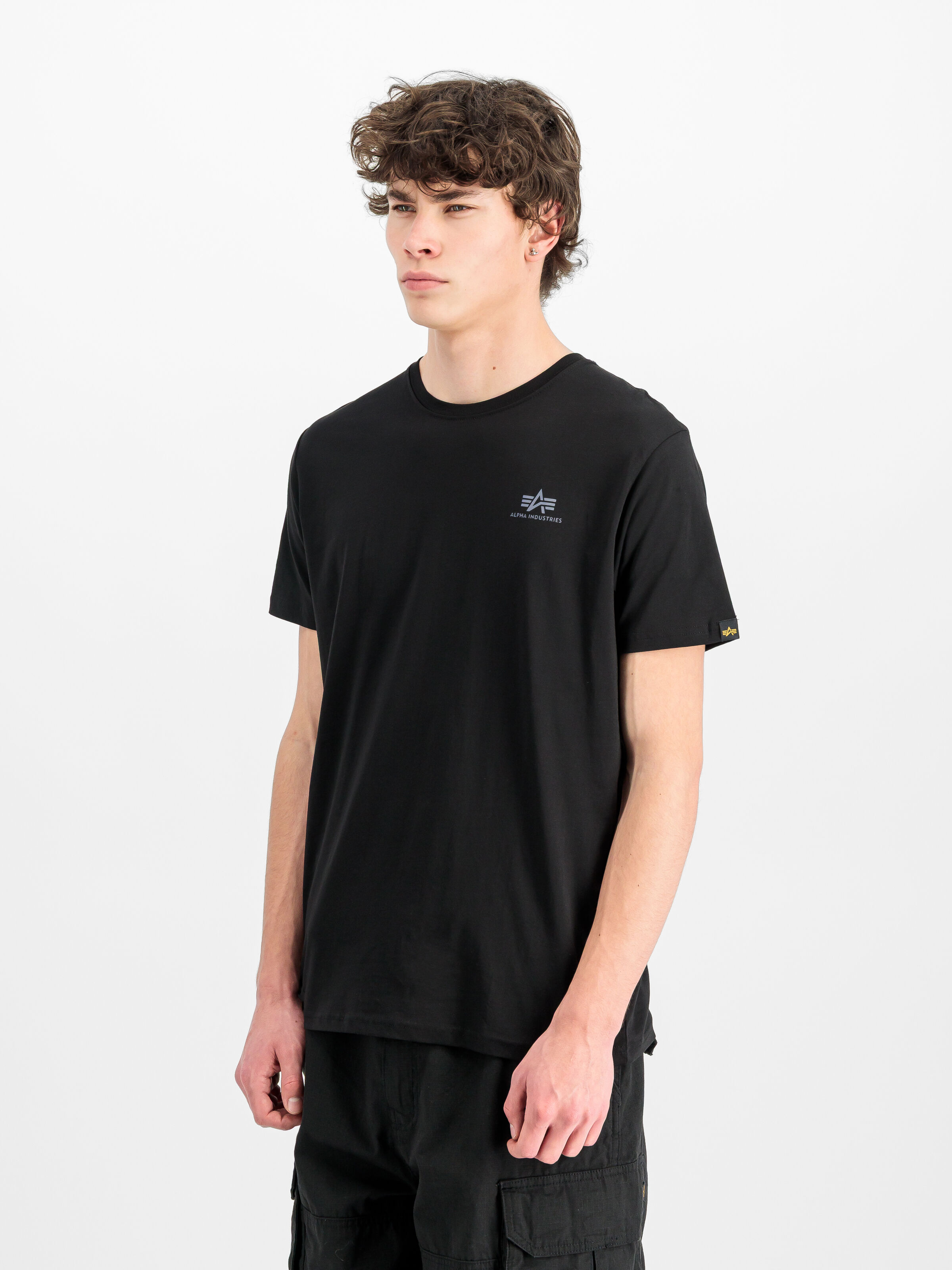 Backprint Reflective Print T-Shirt black/reflective 128507RP_285_2_model_00002_216358