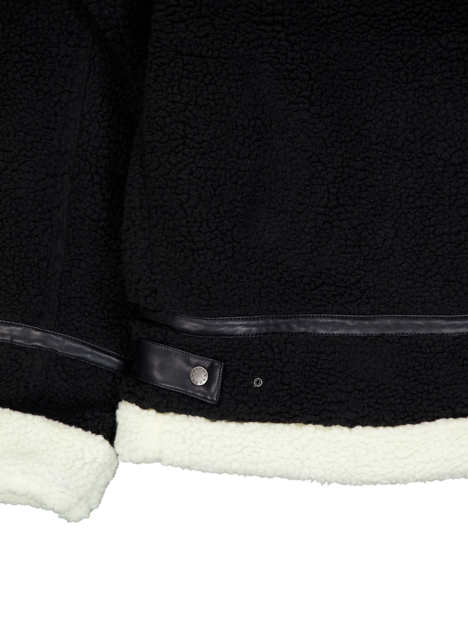 B-3 Teddy Bomber Jacket black/white 118118_95_00005_124307