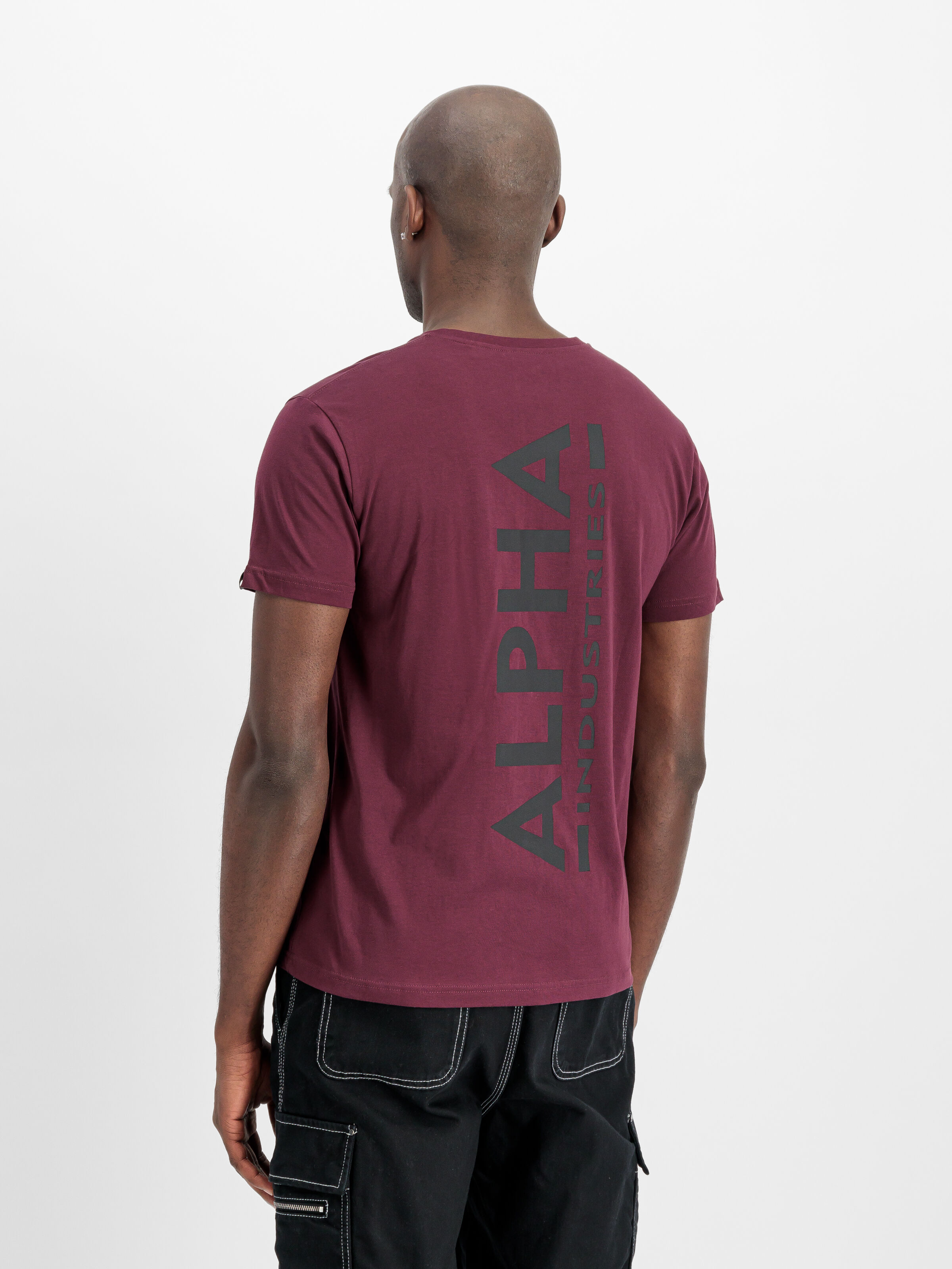 Backprint T-Shirt dark cherry 128507_608_2_model_00003_160651