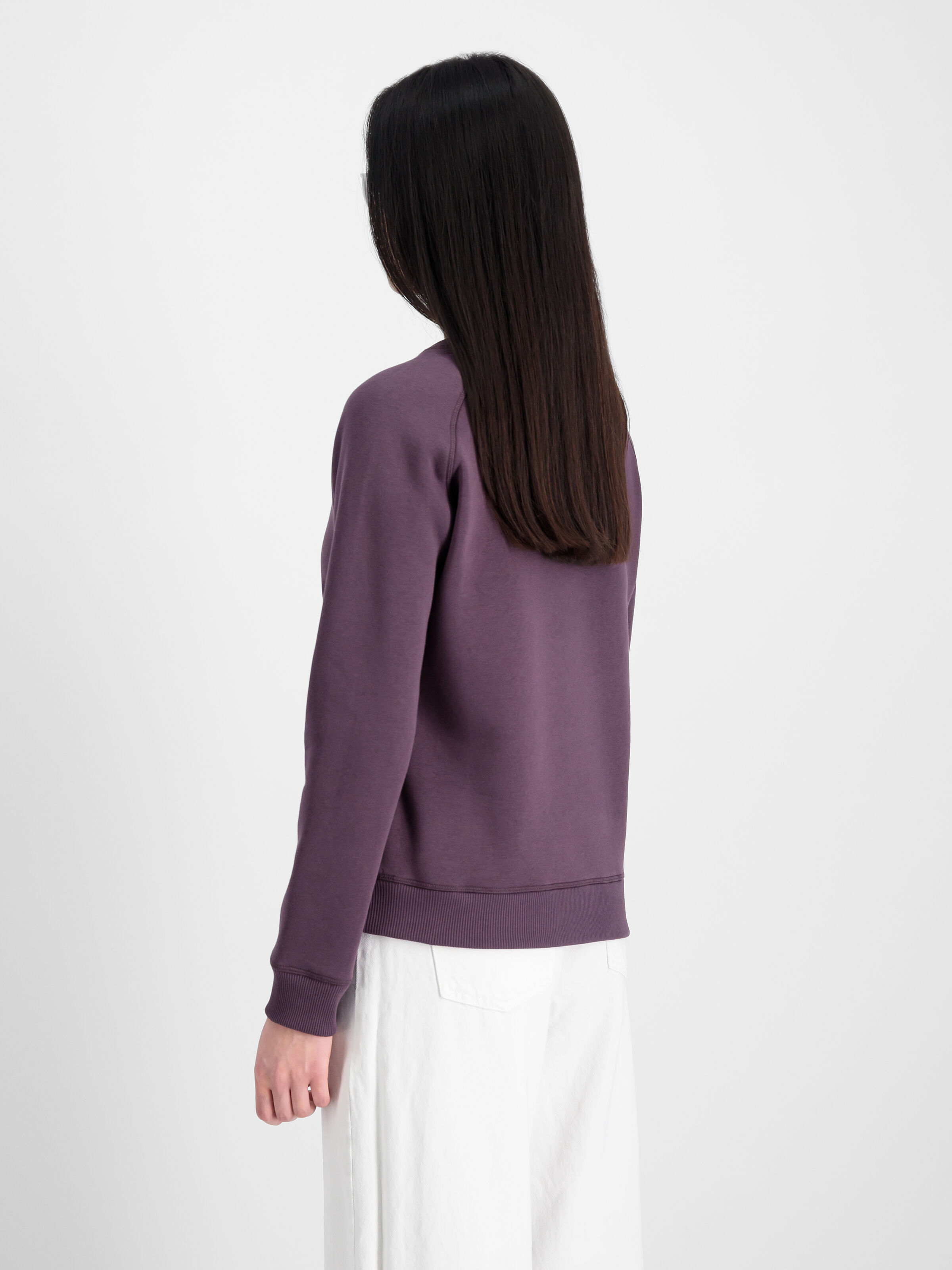 New Basic Big Logo Sweatshirt Women  Plum 196031_719_2_model_00004_97037