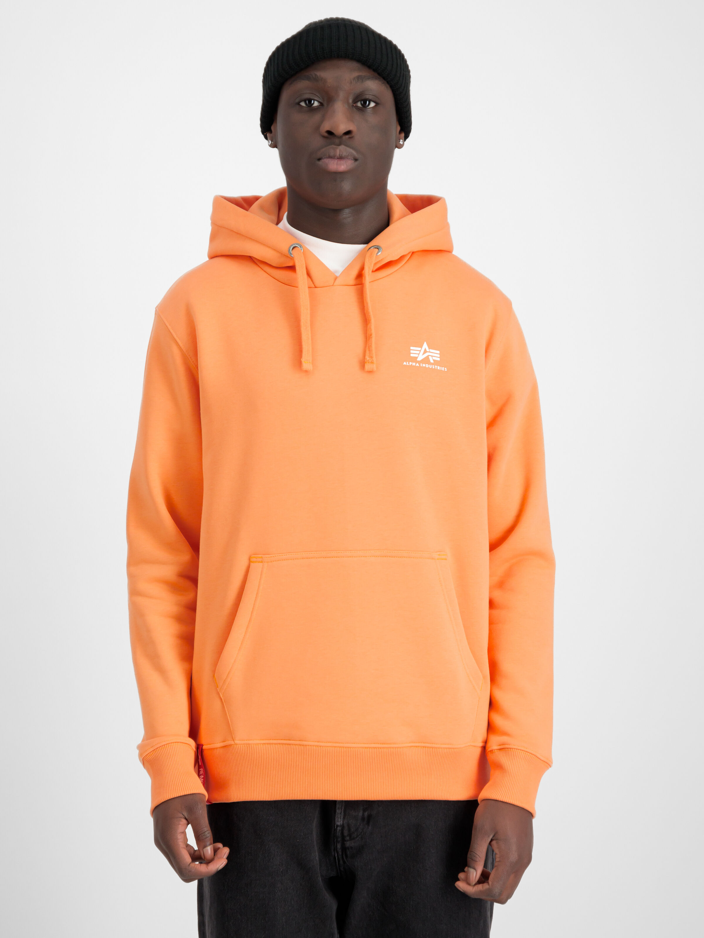 Basic Small Logo Hoodie tangerine 196318_710_00006_213447