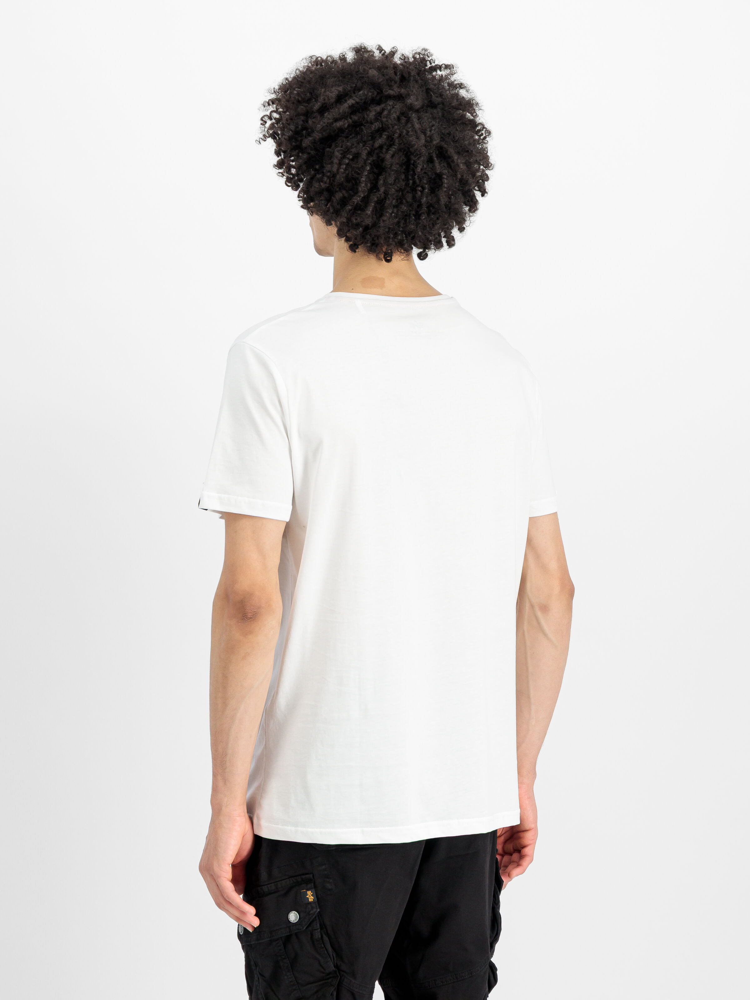 Basic Big Logo V-Neck T-Shirt white 106512_09_2_model_00003_156971