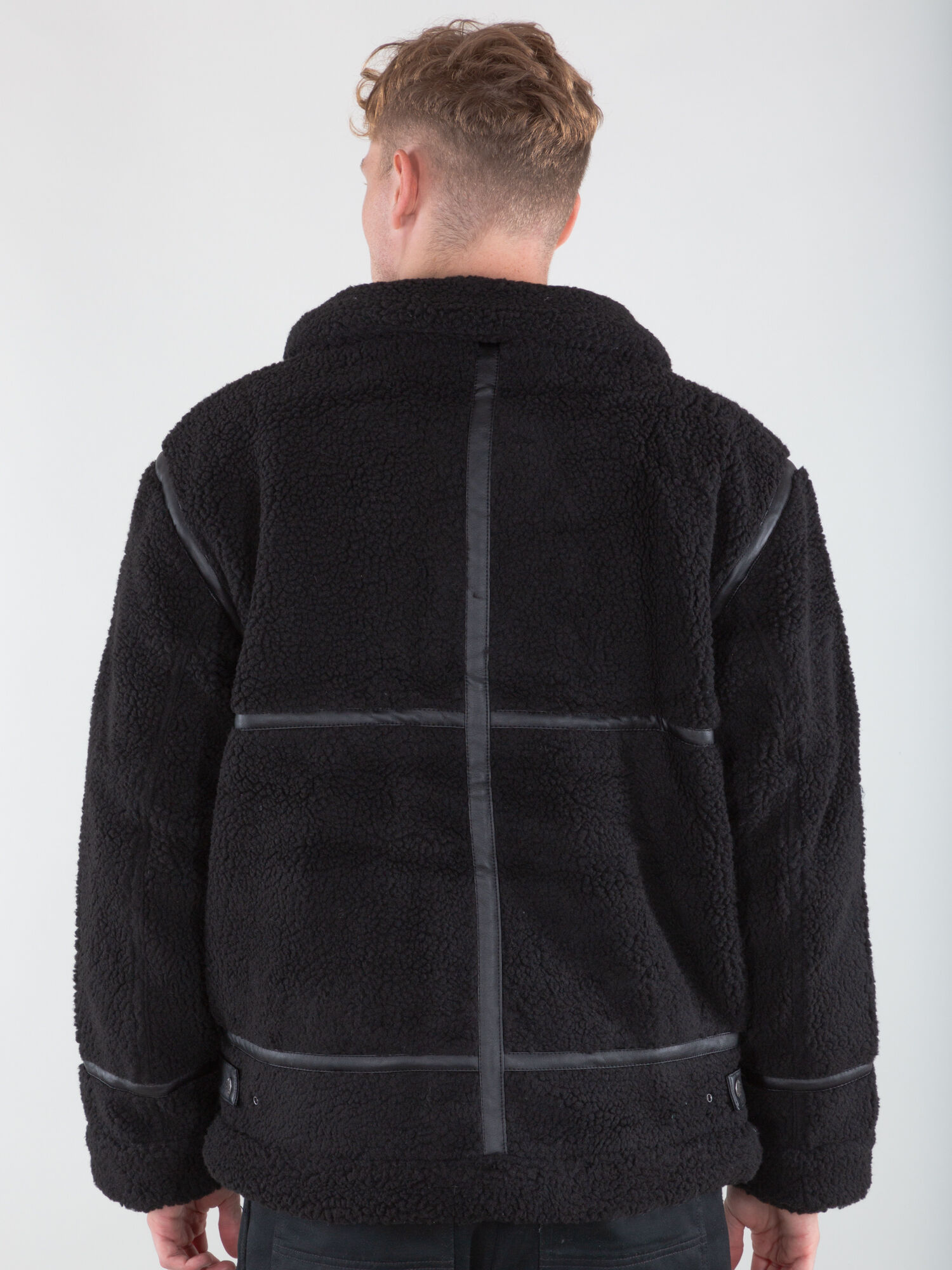 B-3 Teddy Bomber Jacket black 118118_03_alpha_industries_b3_teddy_008_124288