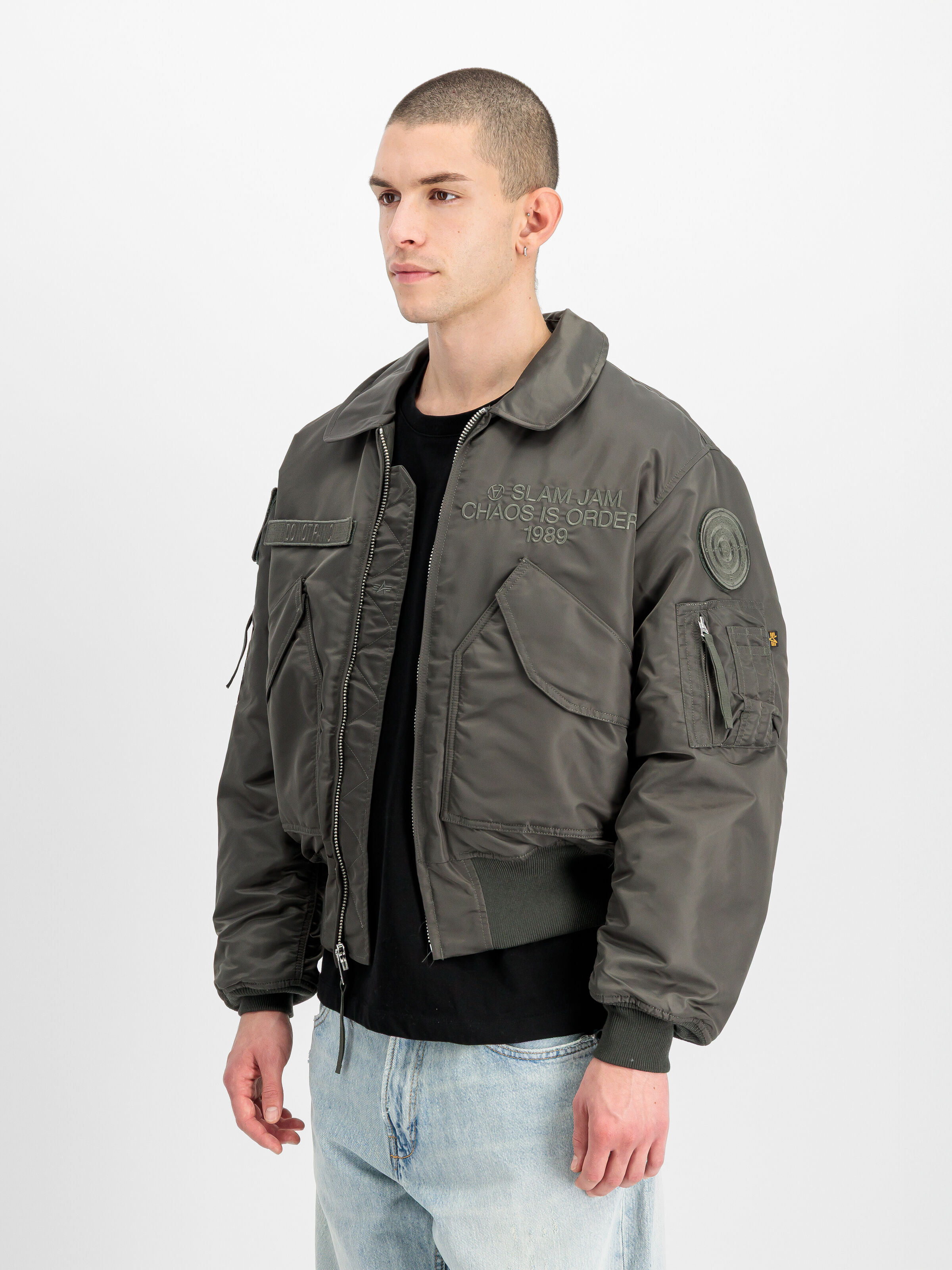 Alpha Industries x Slam Jam CWU-45 Bomber Jacket rep.grey 156156_04_2_model_00002_202101