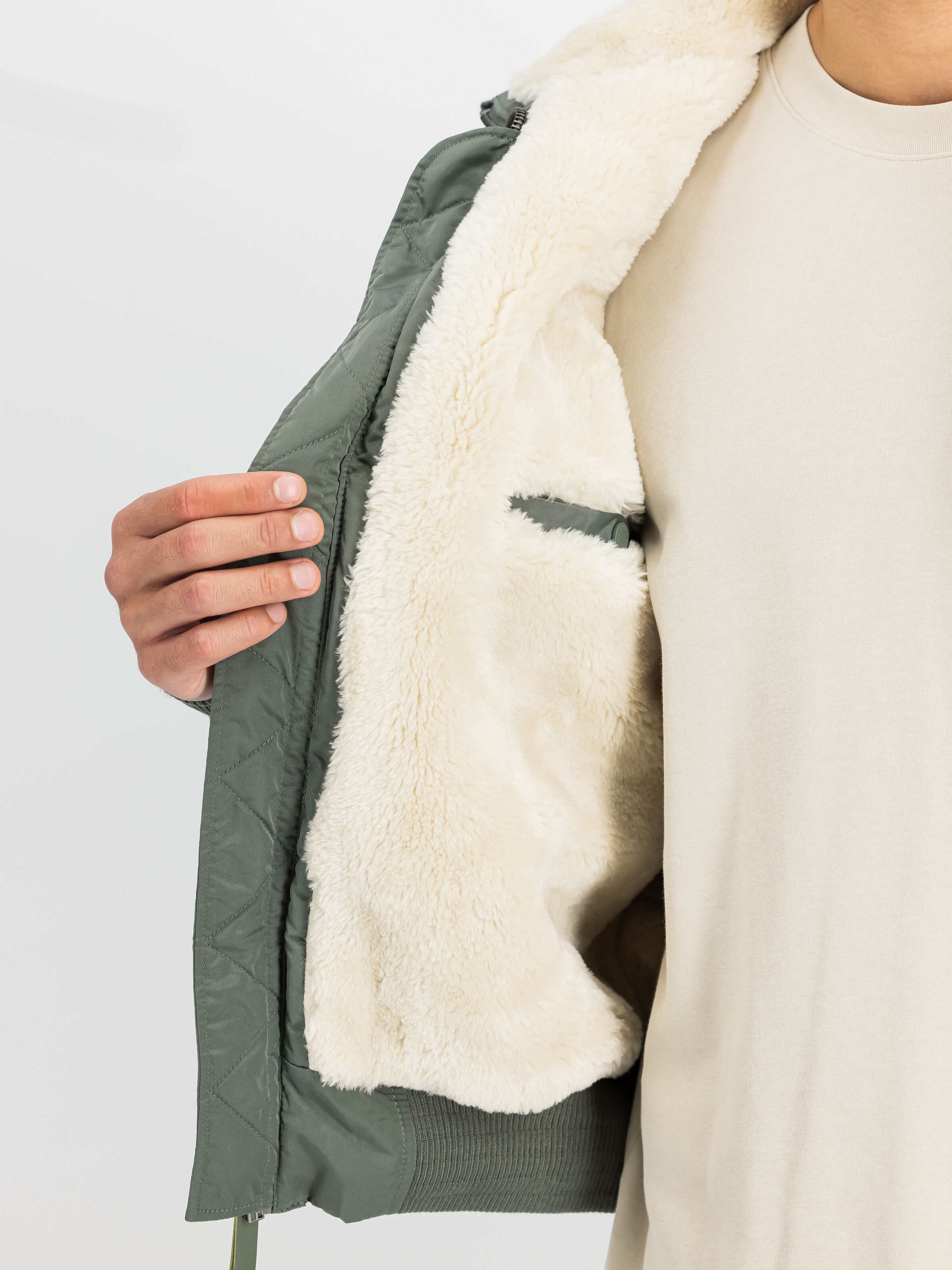 B-15 III TT Two Tone Bomber Jacket vintage green 198122_432_3_detail_00002_214912