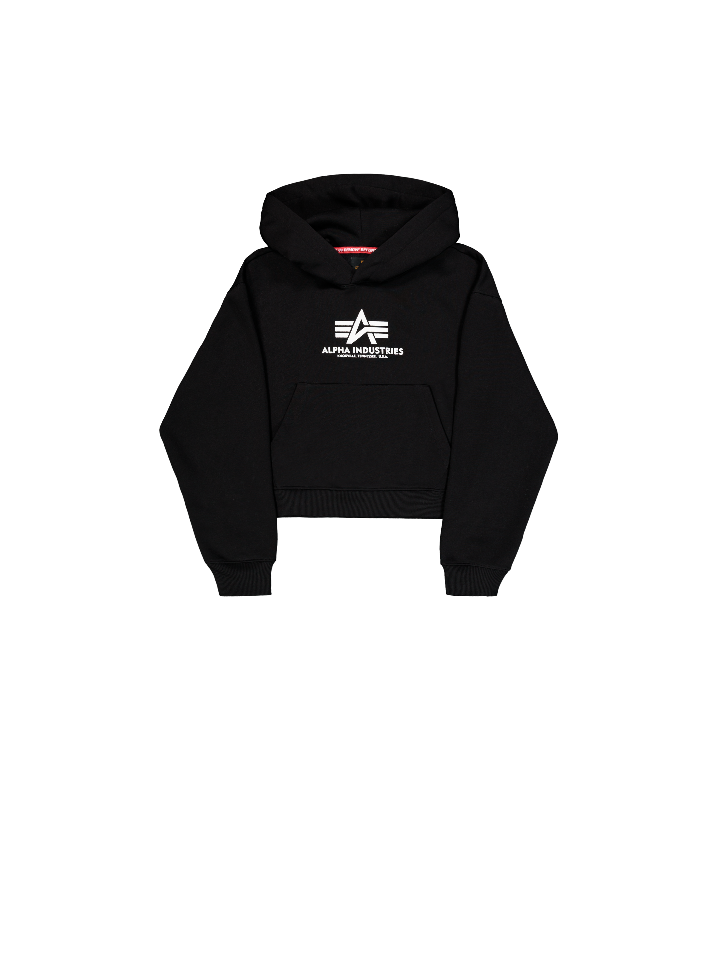 Basic Big Logo Puff Print Hoodie Women black 258040_03_1_flatlay_00001_165821.png