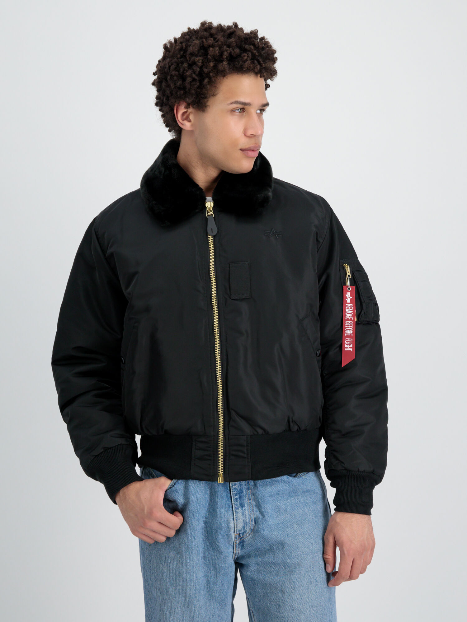 B-15 Heritage Bomber Jacket black 100107_03_alpha_industries_b15_004_124398