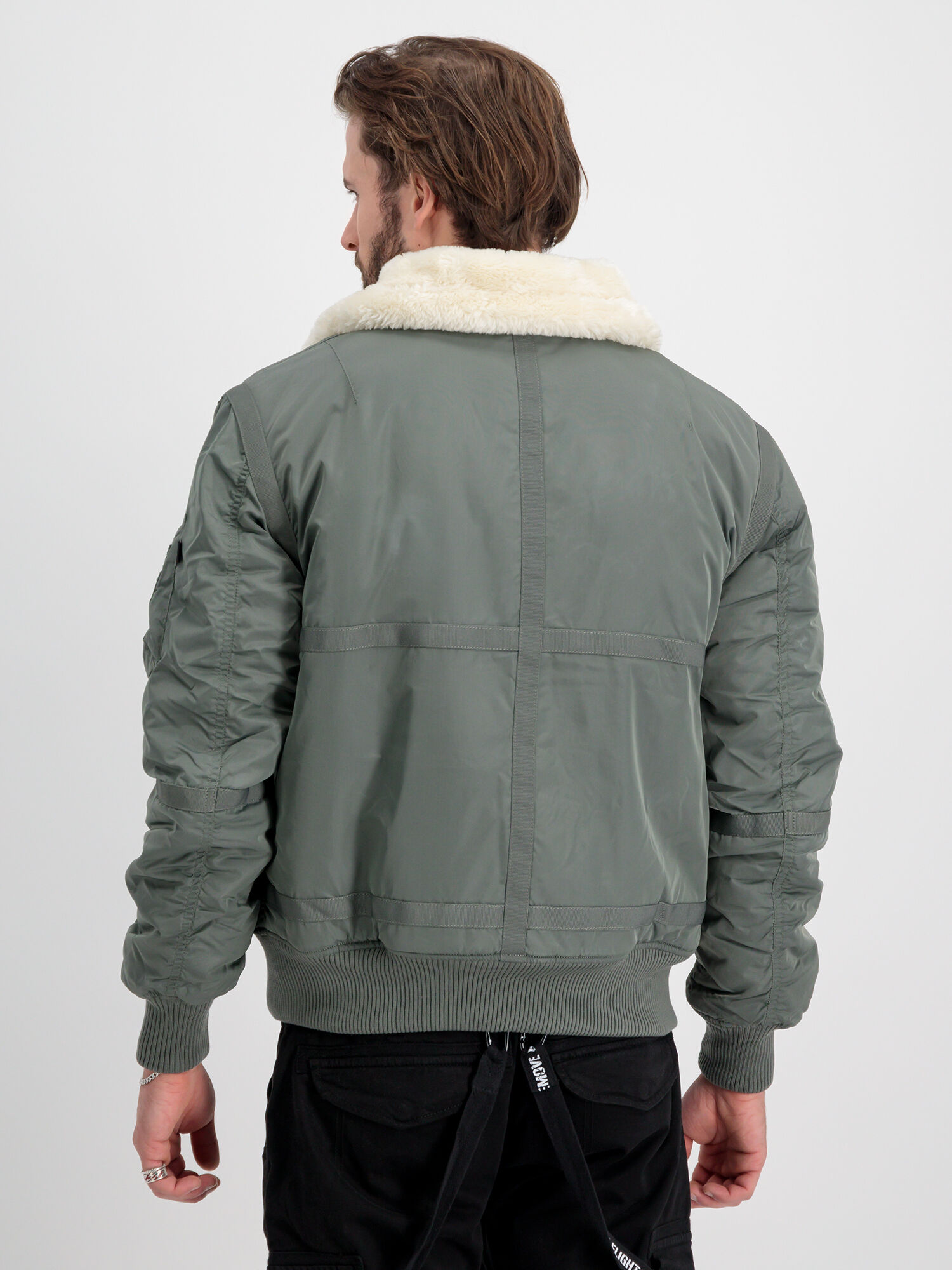 B-15 III TT Two Tone Bomber Jacket vintage green 198122_432_alpha_industries_b15_3_tt_005_114917