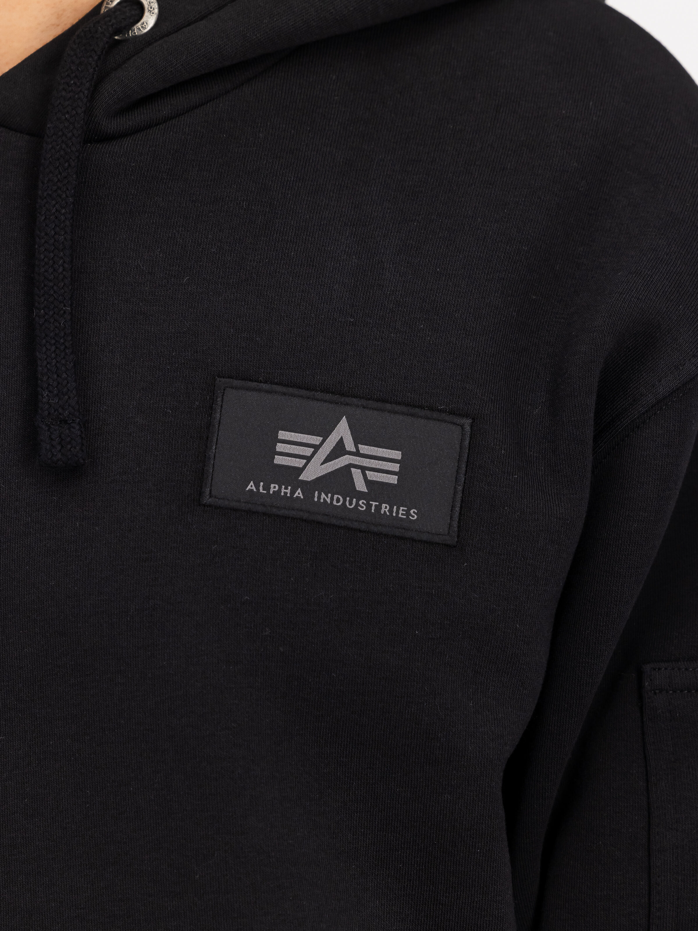 Backprint Camo Print Hoodie black/woodland 178318CP_380_3_detail_00001_183904