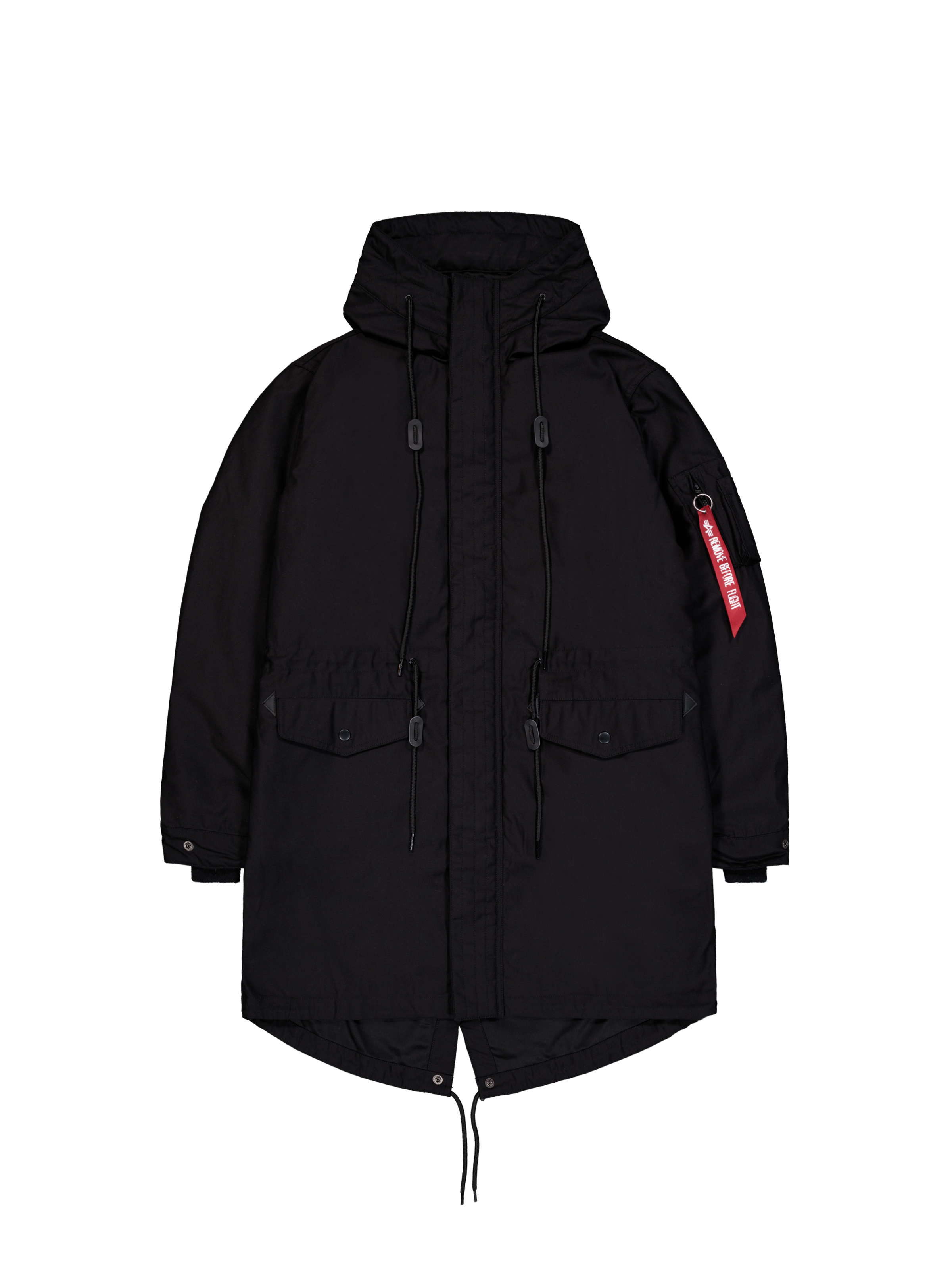 Studio M-51 Fishtail Back Print (2in1) Field Jacket black 258112_03_1_flatlay_00001_173387.png