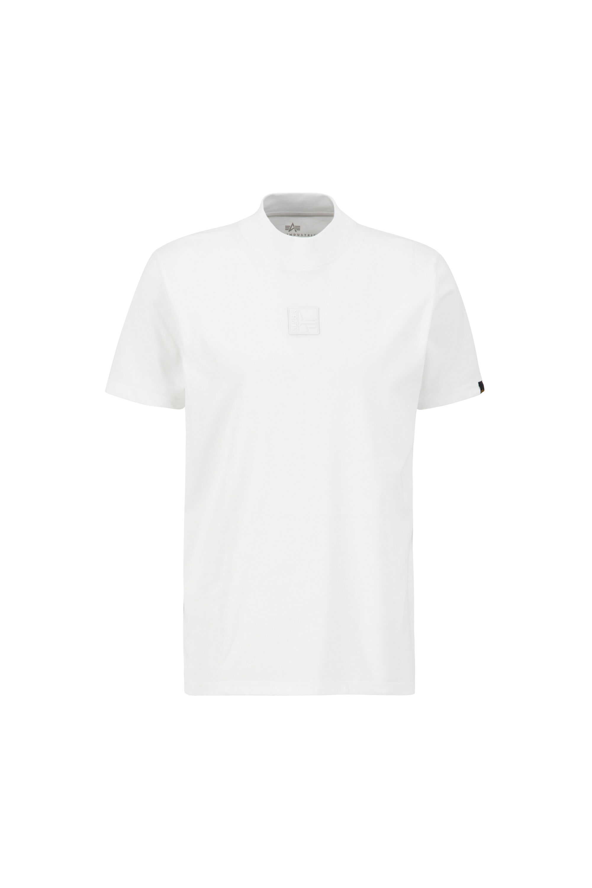 Label High Collar T-Shirt white 136511_09_001_123703.jpg