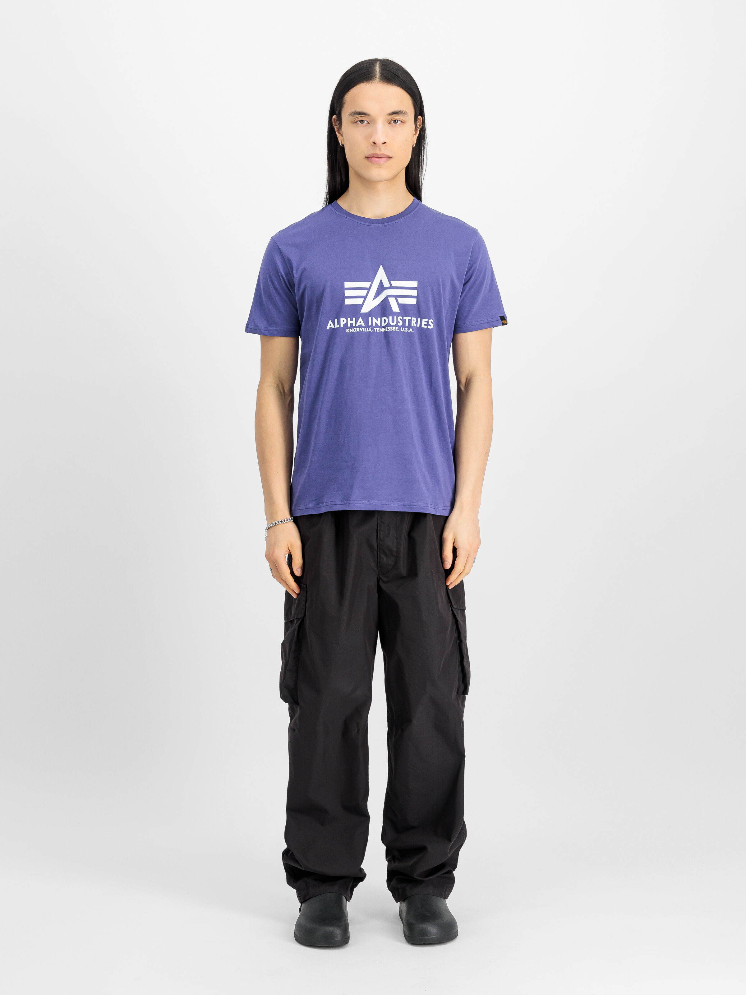 Basic Big Logo T-Shirt night purple 100501_735_2_model_00001_147788
