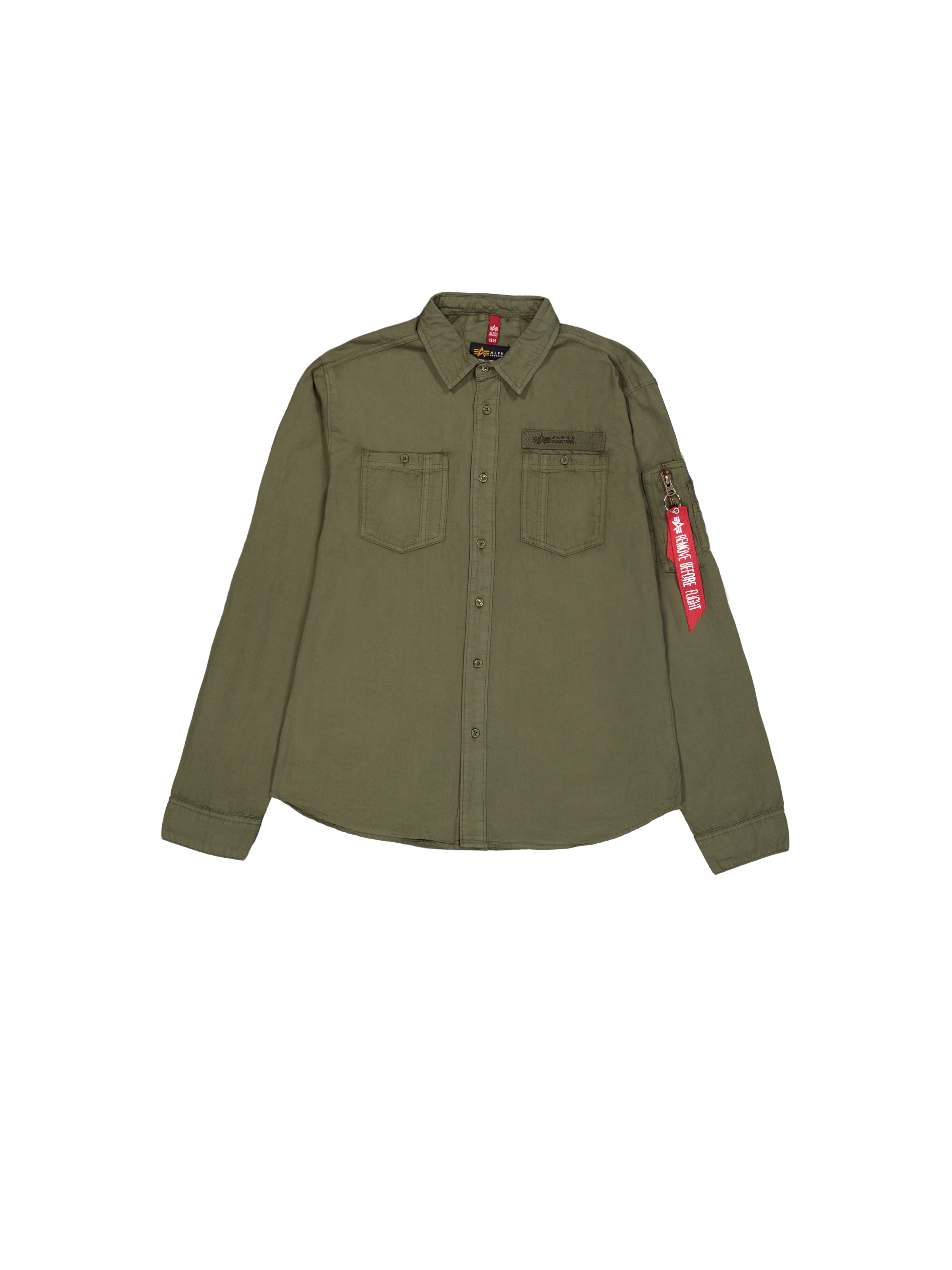 Air Force Embroidery Shirt dark olive