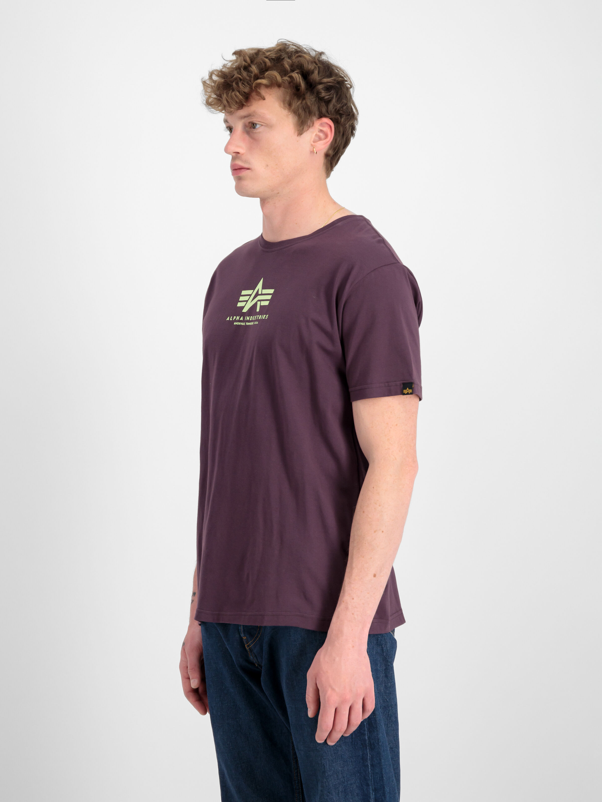 Basic Mid Logo T-Shirt Plum 118533_719_2_model_00003_97255