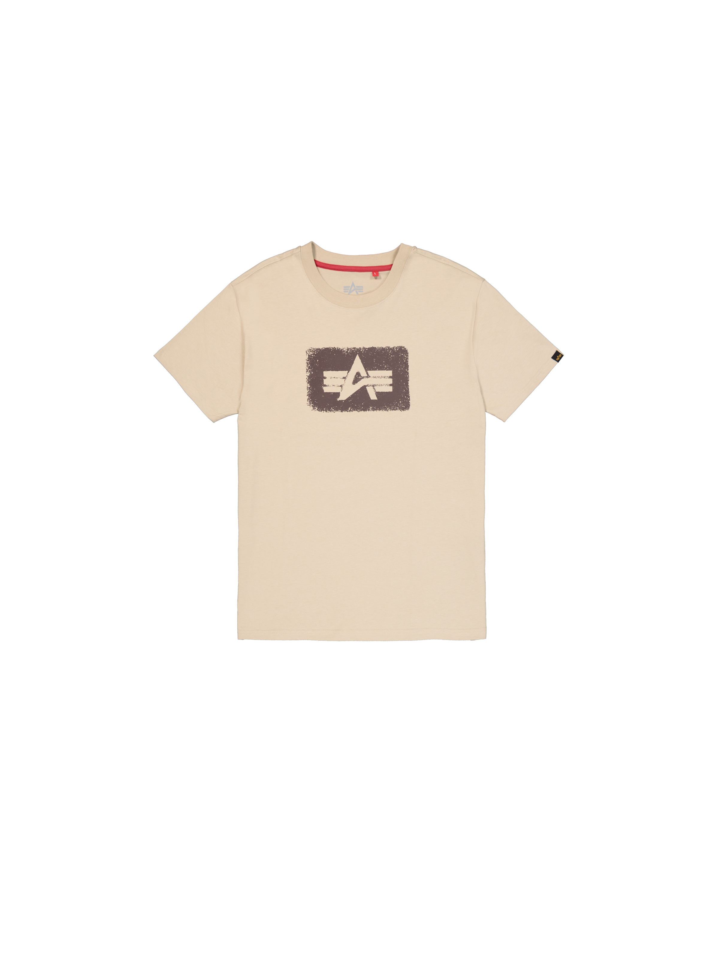 Washed Out Logo T-Shirt organic beige 268512_627_1_flatlay_00001_206554.png