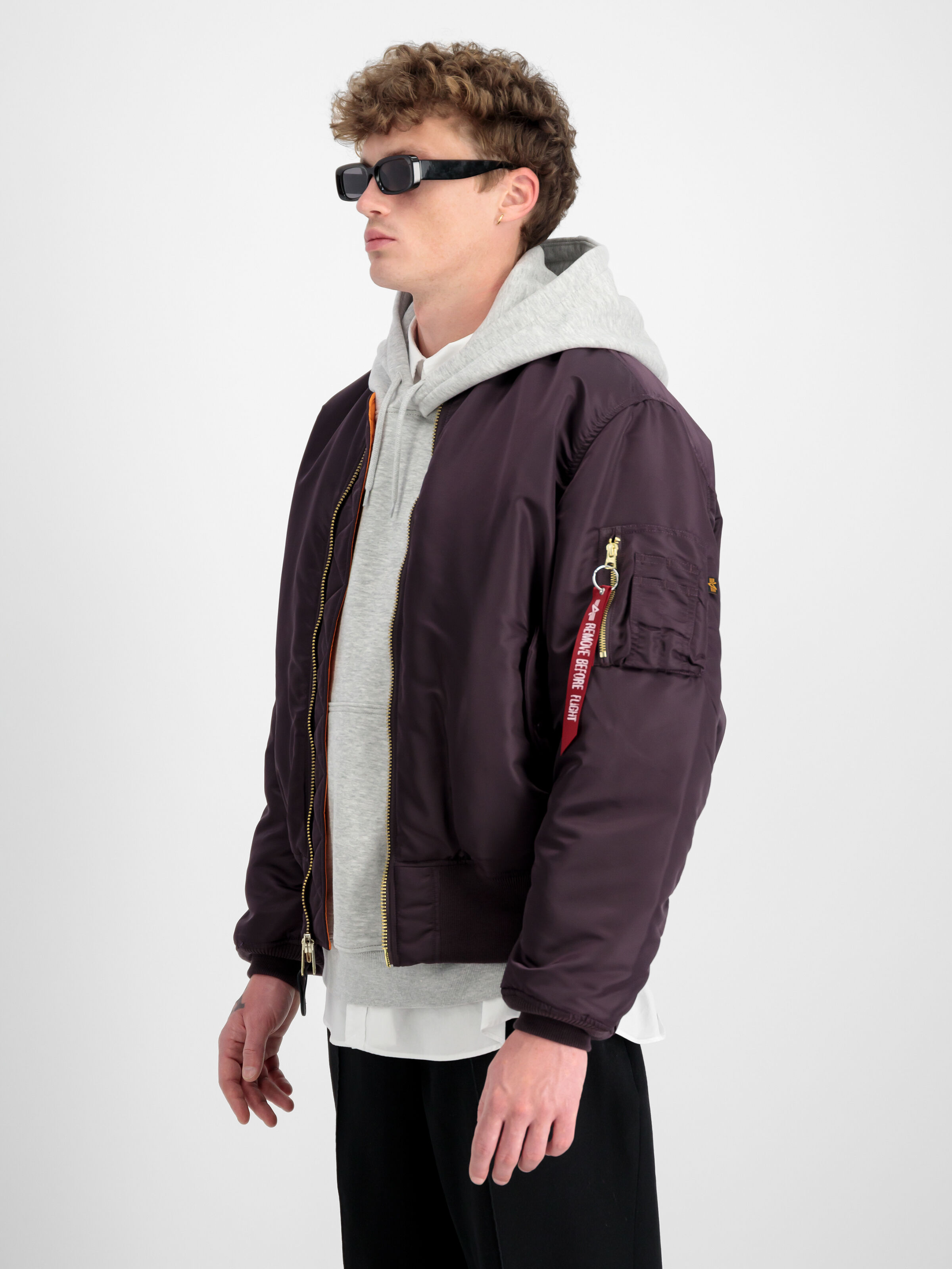 MA-1 Heritage Bomber Jacket Plum 100101_719_2_model_00003_129206