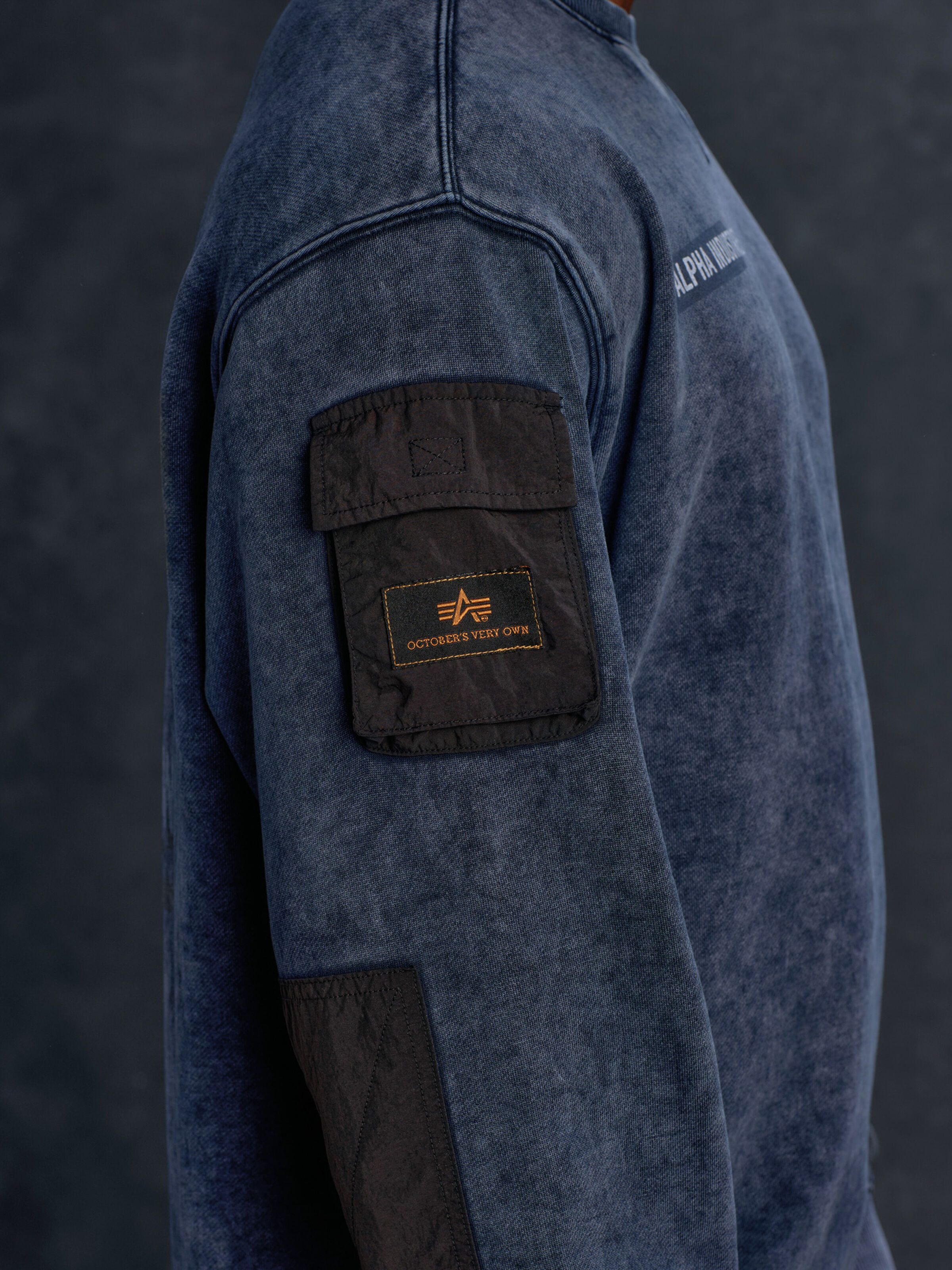 ALPHA x OVO Garment Dye Sweatshirt rep.blue 258015_07_3_detail_00001_195891