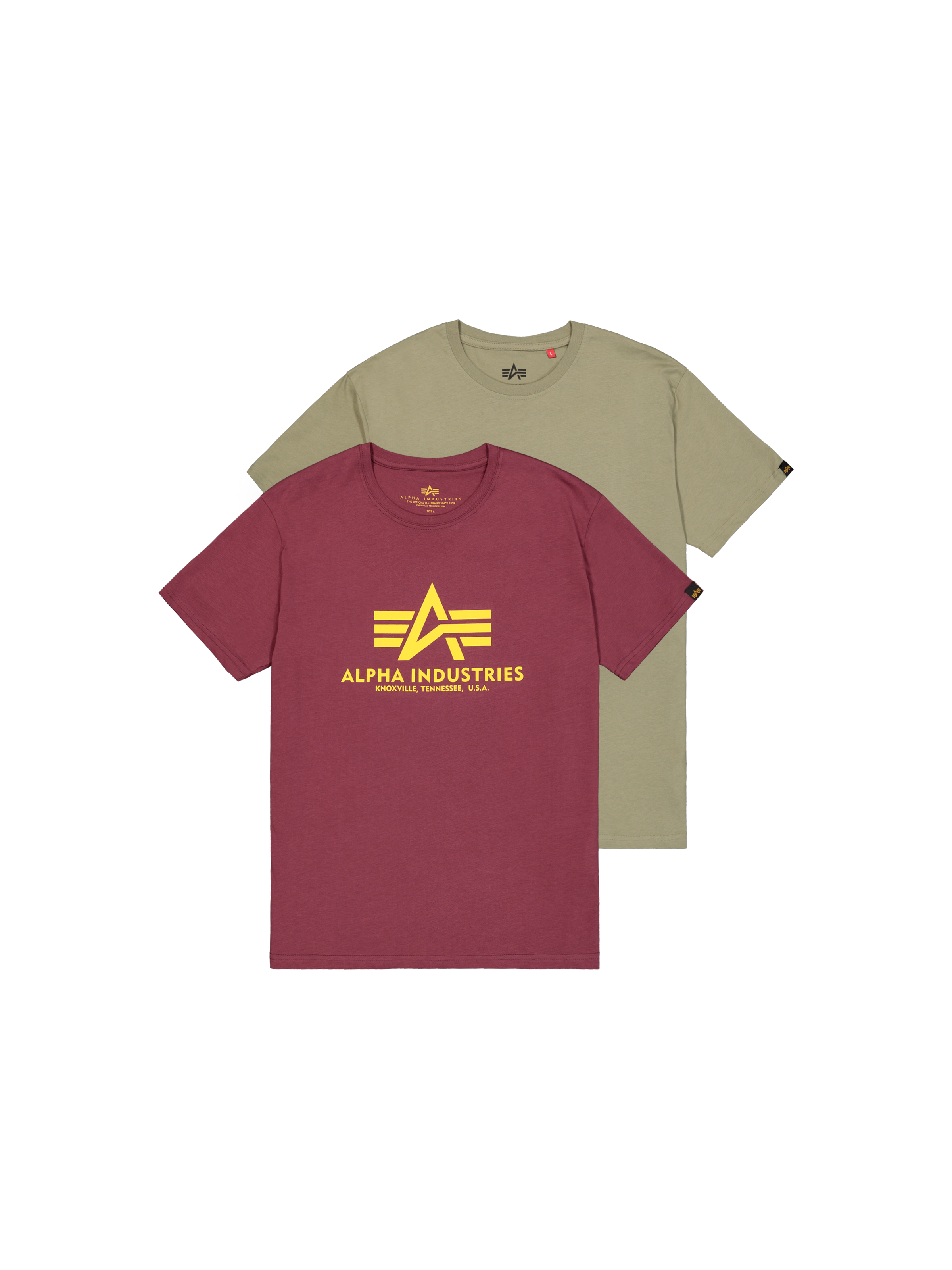 Basic Big Logo T-Shirt 2 Pack olive/burgundy 106524_642_1_flatlay_00001_208946.png