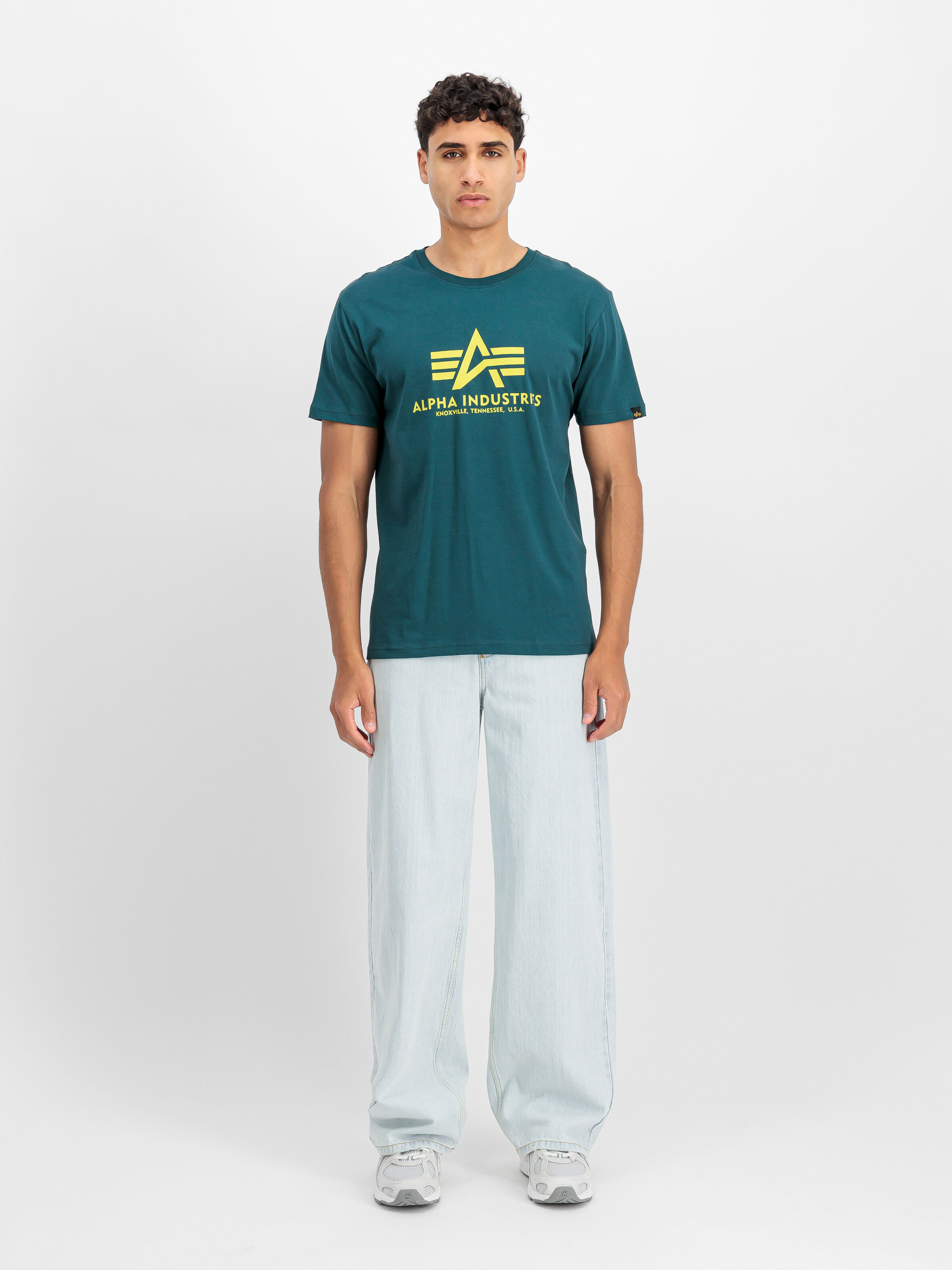 Basic Big Logo T-Shirt deep petrol 100501_609_2_model_00001_197366